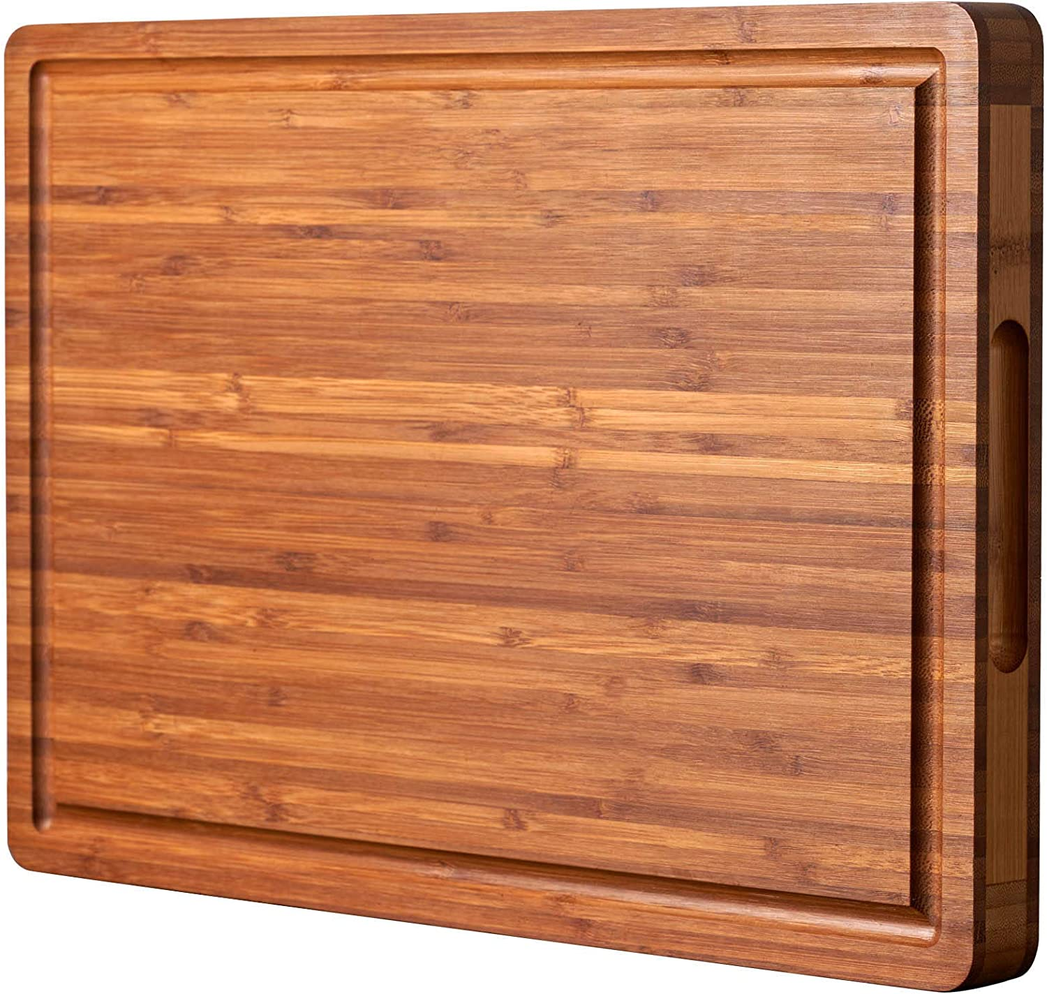 Extra Thick Wood Cutting Board for Kitchen, Reversible and Durable