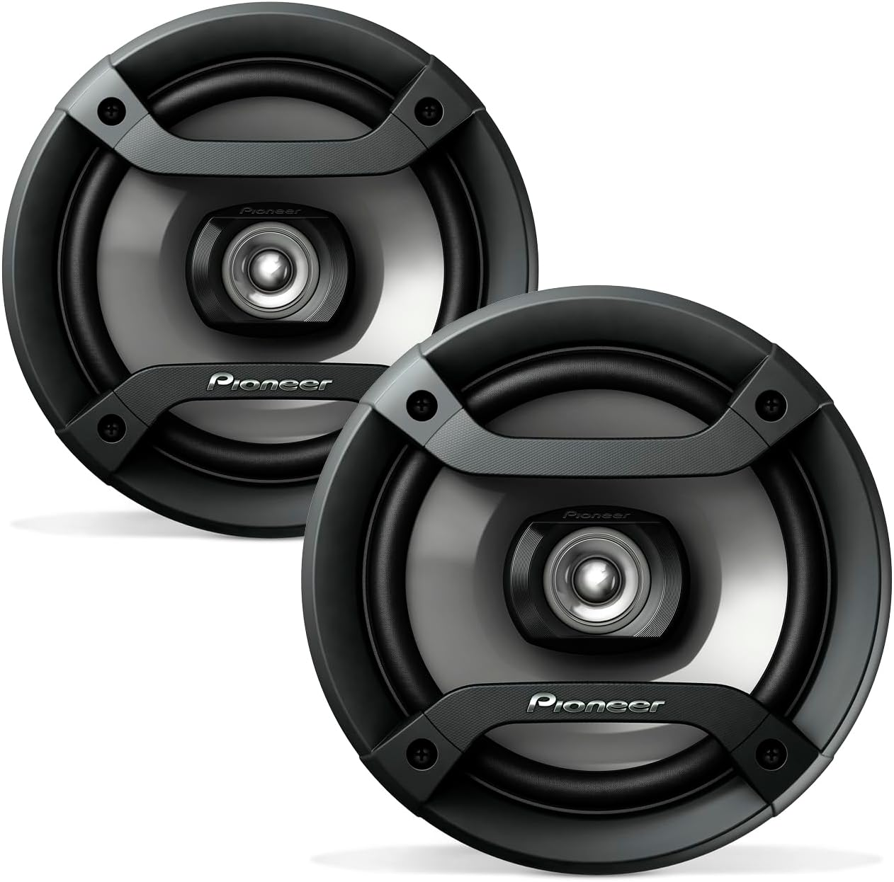 F-Series TS-F1634R 6.5” round Coaxial 2-Way Car Speakers (Pair) – 200W, Black