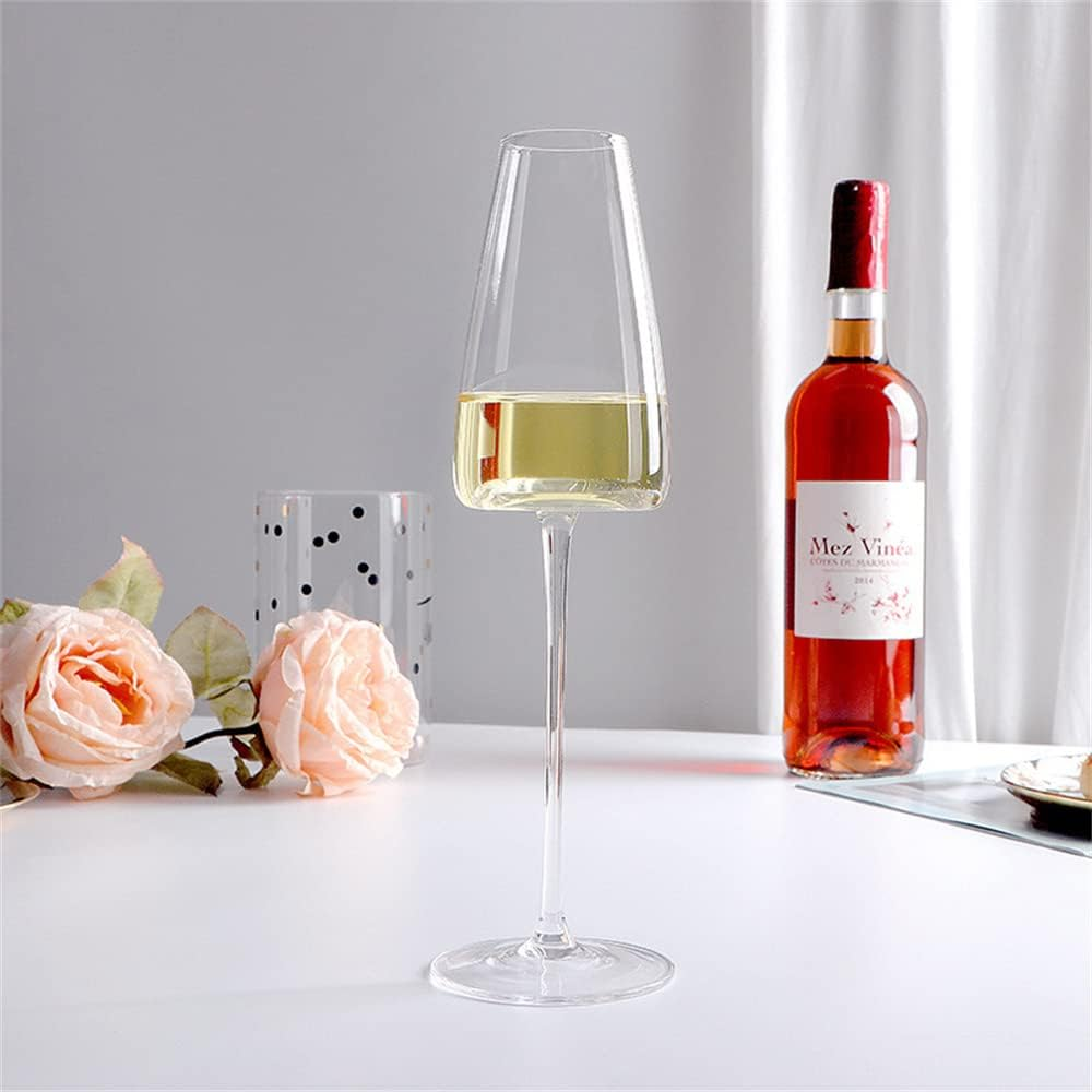 HALAWAKA Lead-Free Crystal Concave Bottom Red Wine Glasses Goblet(2PC) - Blac... - Picture 10 of 16