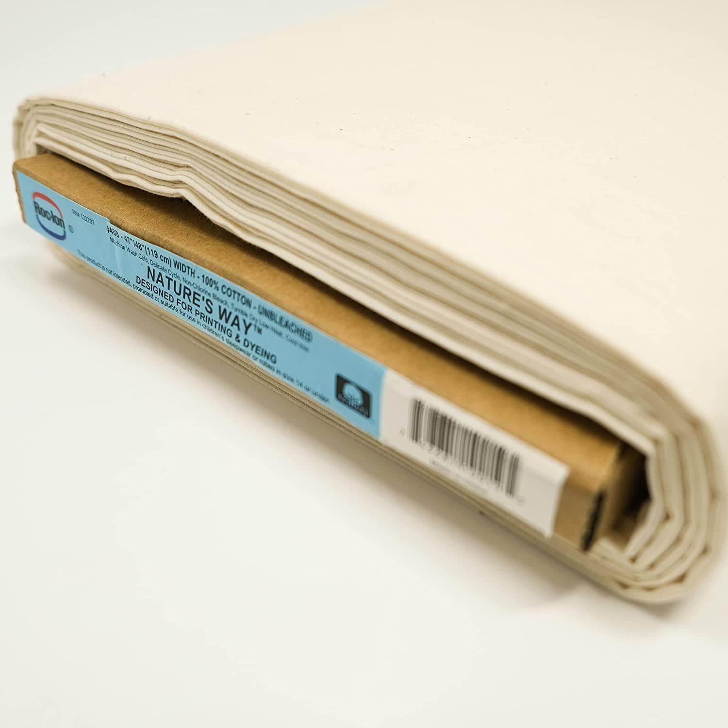 Roc-Lon 47/48 Inches Wide 100% Cotton Nature Way Quality Muslin, Unbleached 25 Yards Bolt