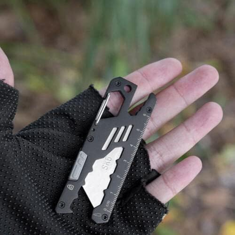EDC Keychain EDC Keyring Multi-Tool Keychain, Box Cutter, Bottle Opener,Outdo... - Picture 5 of 14