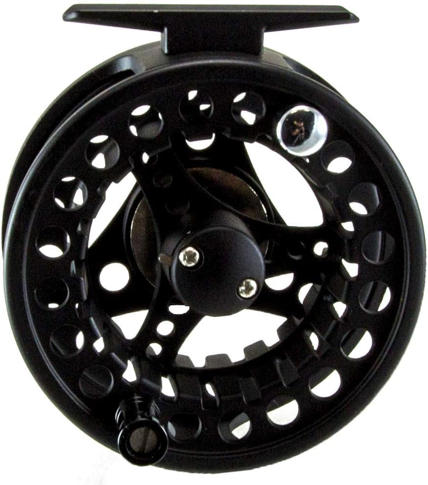 , Sierra Fly Reel, 9.10" Retrieve Rate, 2+1 Bearings, 7/8 Line Weight, Ambidextrous , Black