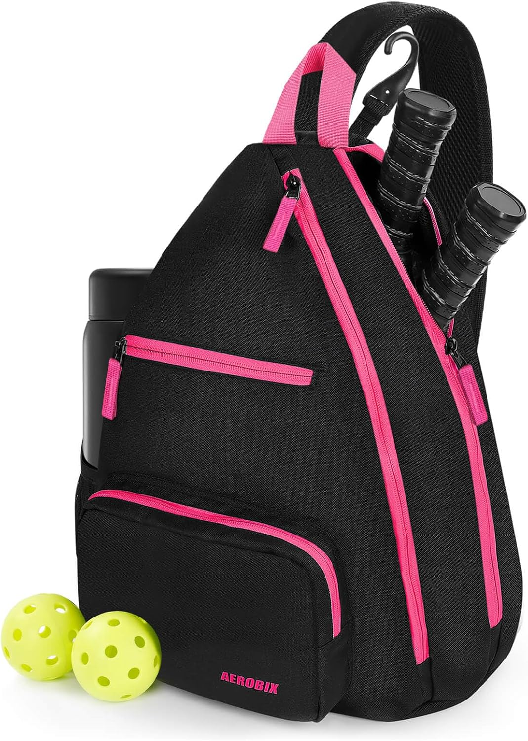 Pickleball Bag Backpack - Adjustable Sling, Large Capacity, Padded Pocket