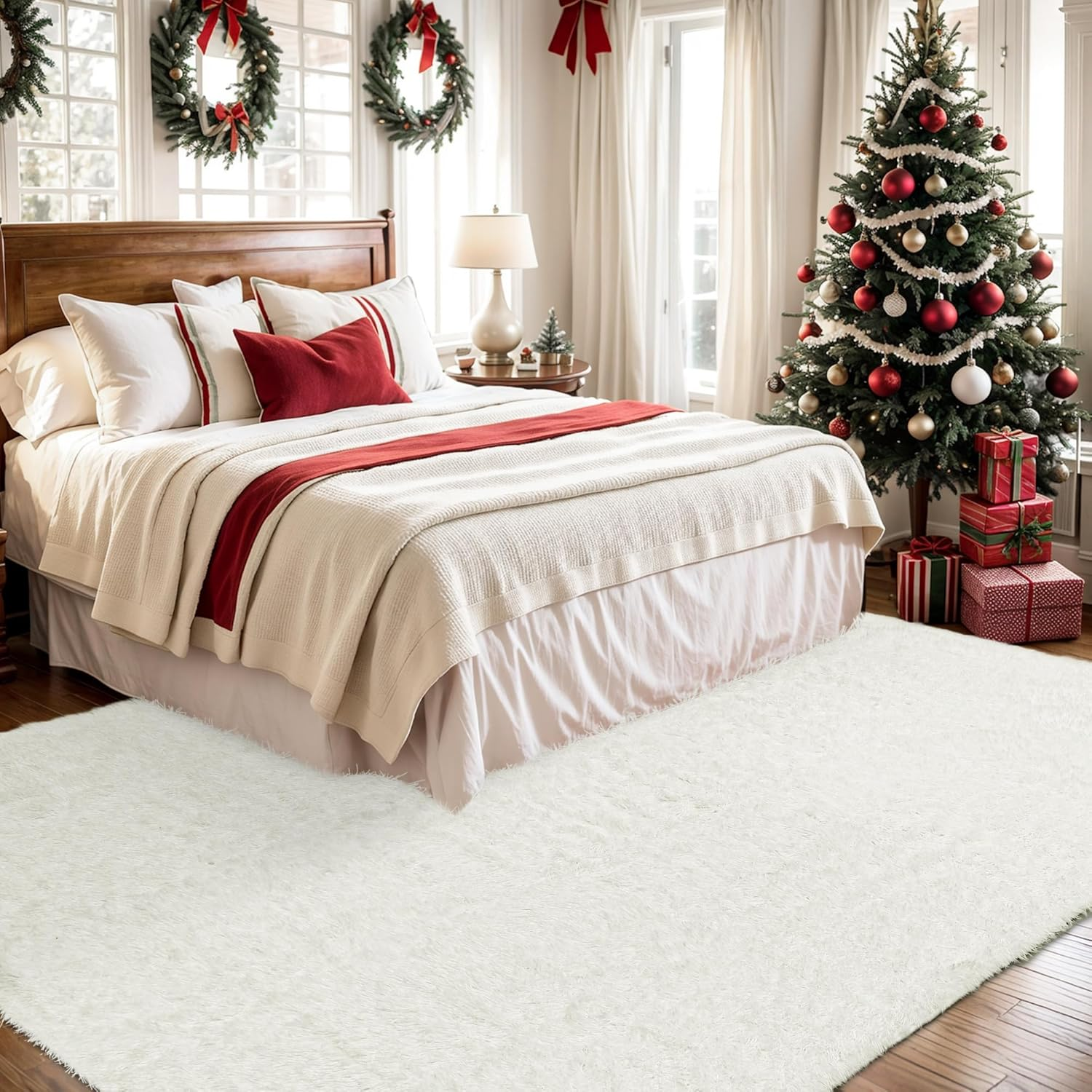 Youzi Fluffy Rugs for Livingroom Bedroom, Soft Shaggy Plush Fur Area Rug Mode... - Picture 8 of 25