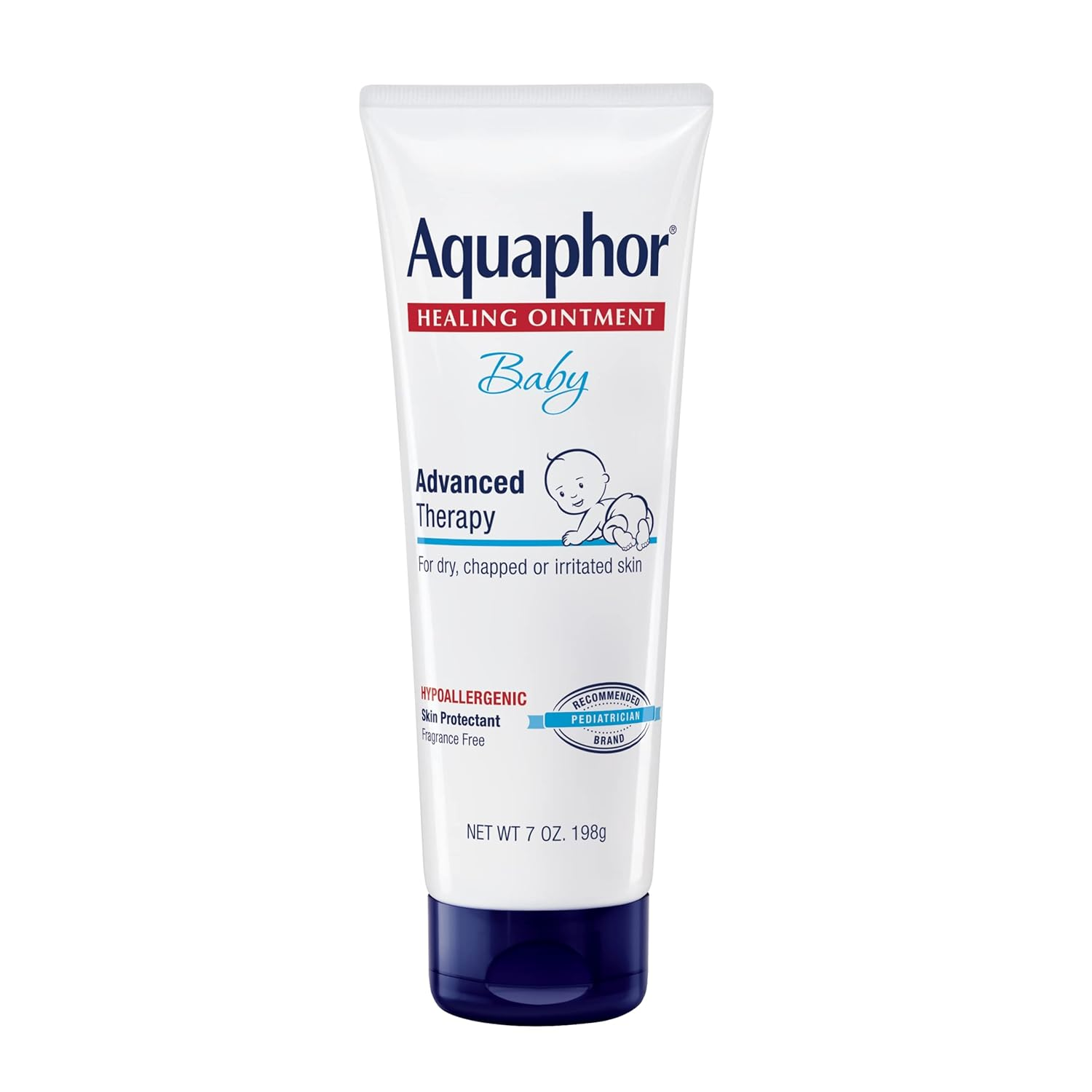 Baby Healing Ointment, Advanced Therapy for Dry Skin & Diaper Rash, 7oz Tube