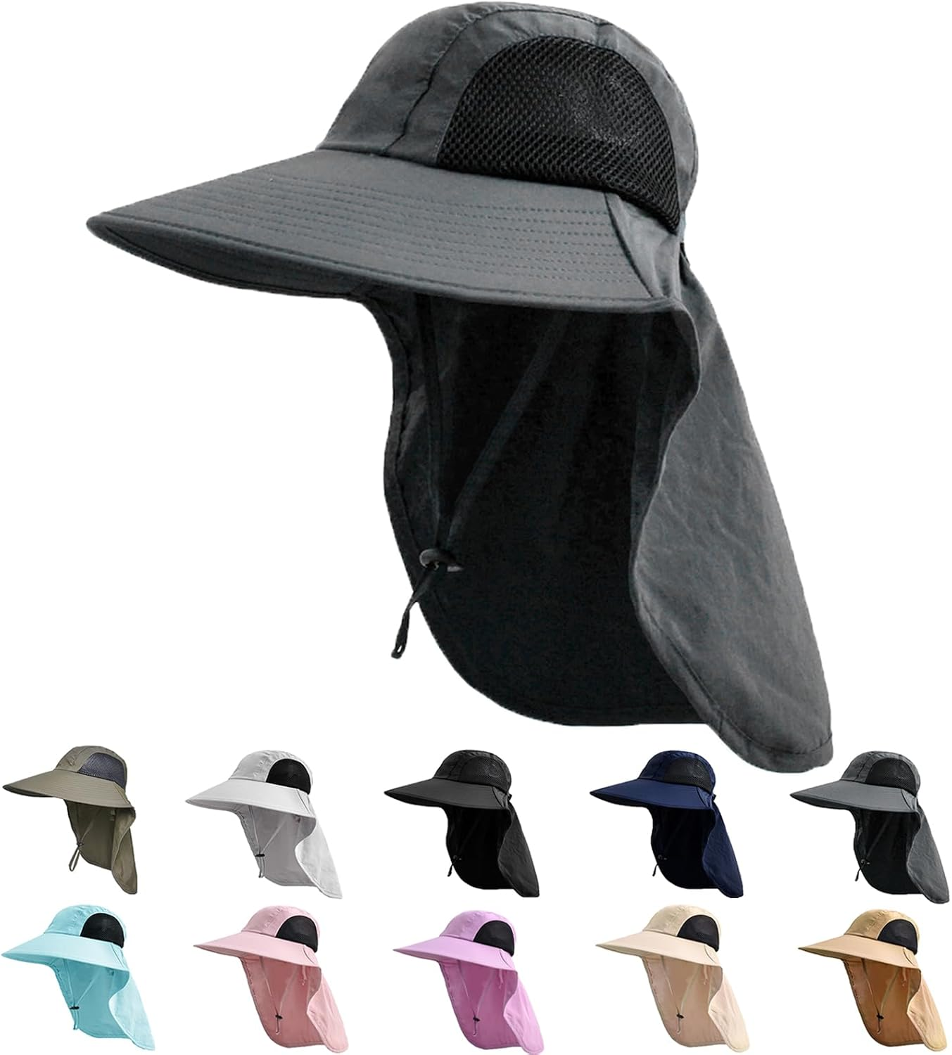 Sombrero Para El Sol Con Solapa Para El Cuello Sombreros Protectores UPF 50+