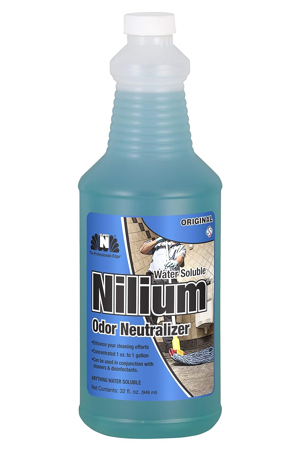Nilium Water Soluble Odor Neutralizer Concentrate by Nilodor, Original, 1 Quart, 32 Fl Oz, (32 WSO) 10