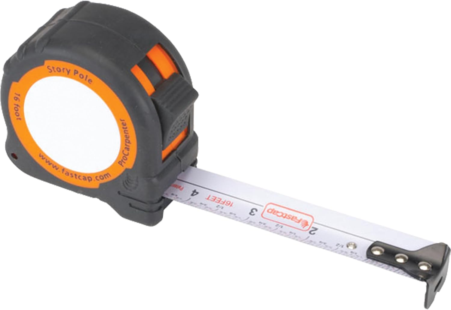 Fastcap Procarpenter Standard Story Pole Measuring Tape - Ideal for Professionals and Home Improvement - with Lever Action Belt Clip and Dual Locking System - 16' - 98030