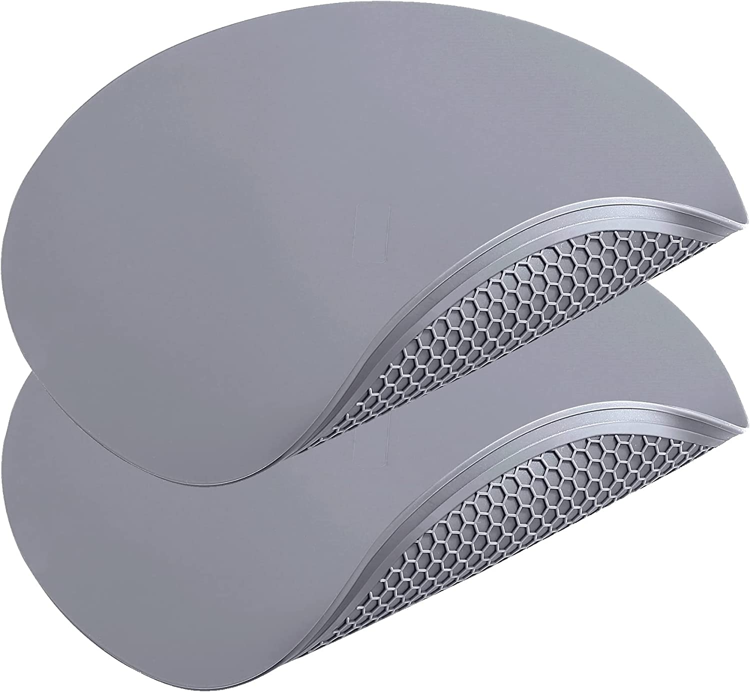 Set de 2 Tapetes Silicona Microondas Redondos Resistentes Al Calor Multiusos