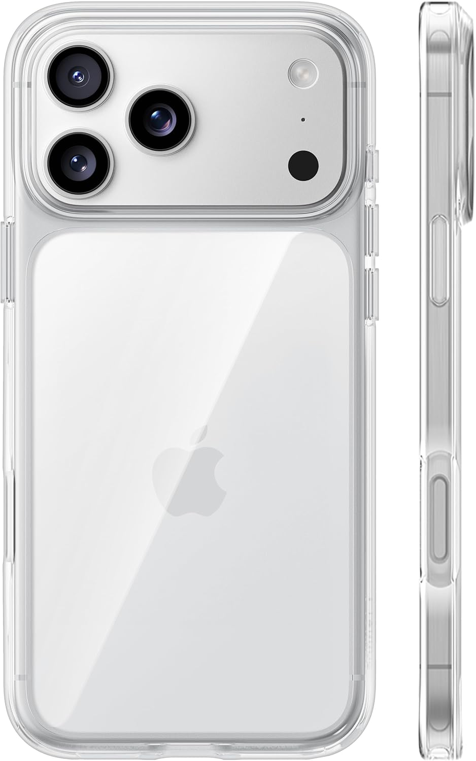 for Iphone 17 Pro Max Case Crystal Clear, [Anti-Yellowing][Military-Grade Protection], Ultra Slim Transparent Anti-Scratch Back, Soft Bumper, Non-Slip Protective Phone Cover, Clear 6.9