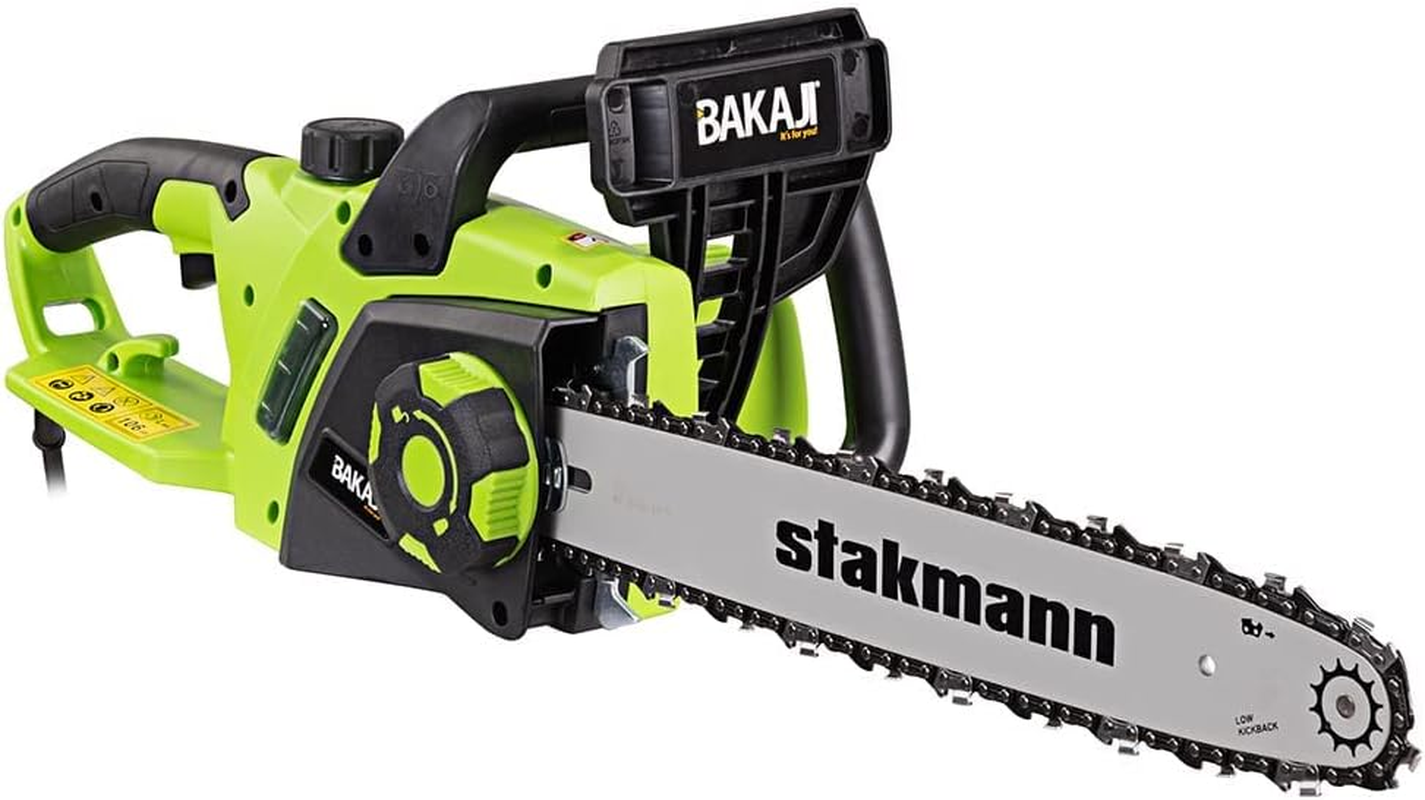 Motosega Elettrica 2400W, Elettrosega a Catena con Lama 40 cm per Tagliare Rami e Legno, Sega con Velocità 15m/s, Taglio Massimo 35 cm Diametro e Alimentazione 220/240V - 50Hz