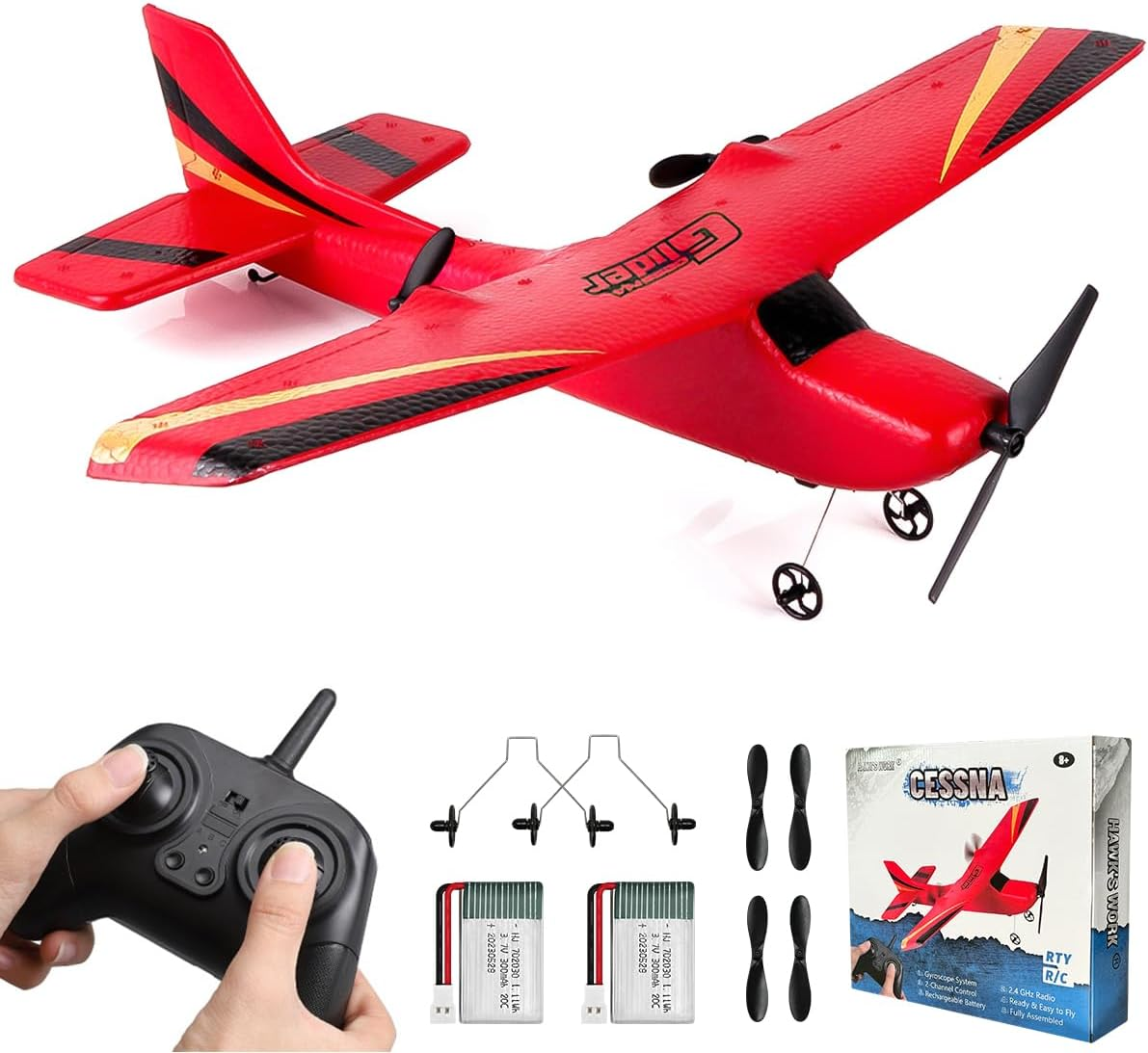 Avión RC Planeador RC fácil de volar para niños y principiantes duradero US NEW