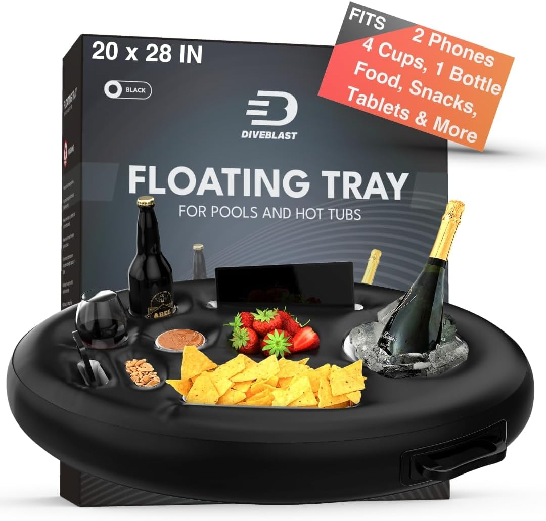 Bobasndm Premium Floating Drink Holder For Pool, Hot Tub Accessories