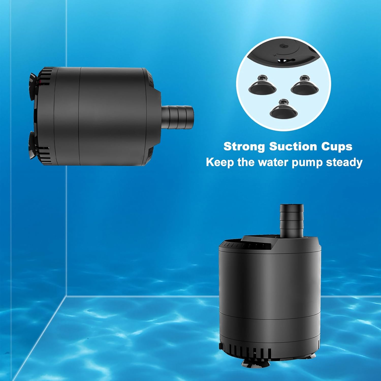 Aquarium submersible pump 211 GPH(800L/H), aquarium water pump, Adjustable wa... - Picture 7 of 15