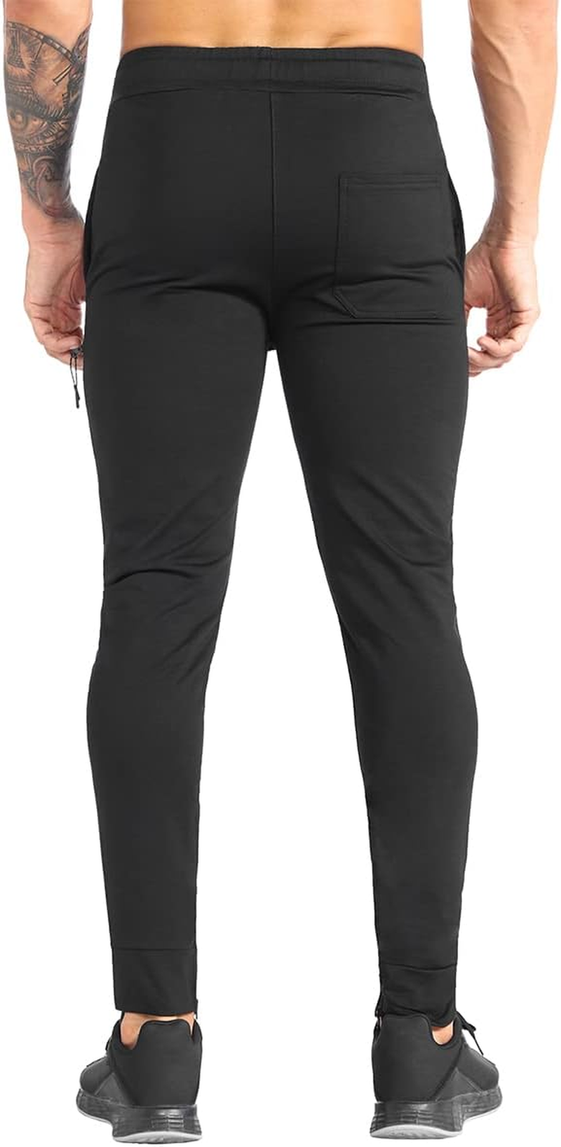 ZENWILL Mens Zip Gym Joggers Track Pants,Men's Casual Workout Sweatpants with... - Picture 5 of 16
