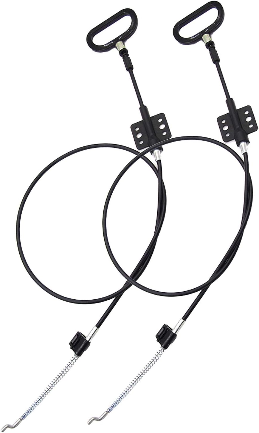 2 Pieces Recliner Release Cable Replacement D-Ring Pull Handle, Exposed Length 4.75