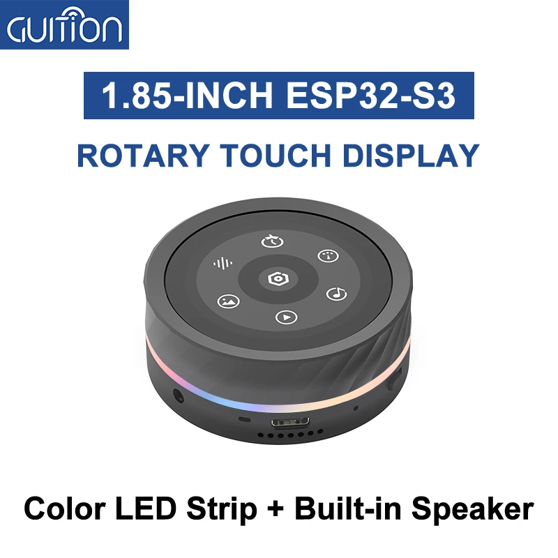 Beyond volume: 1.85-inch high-definition knob screen programmable ESP32-S3 with real-time screen statistics function