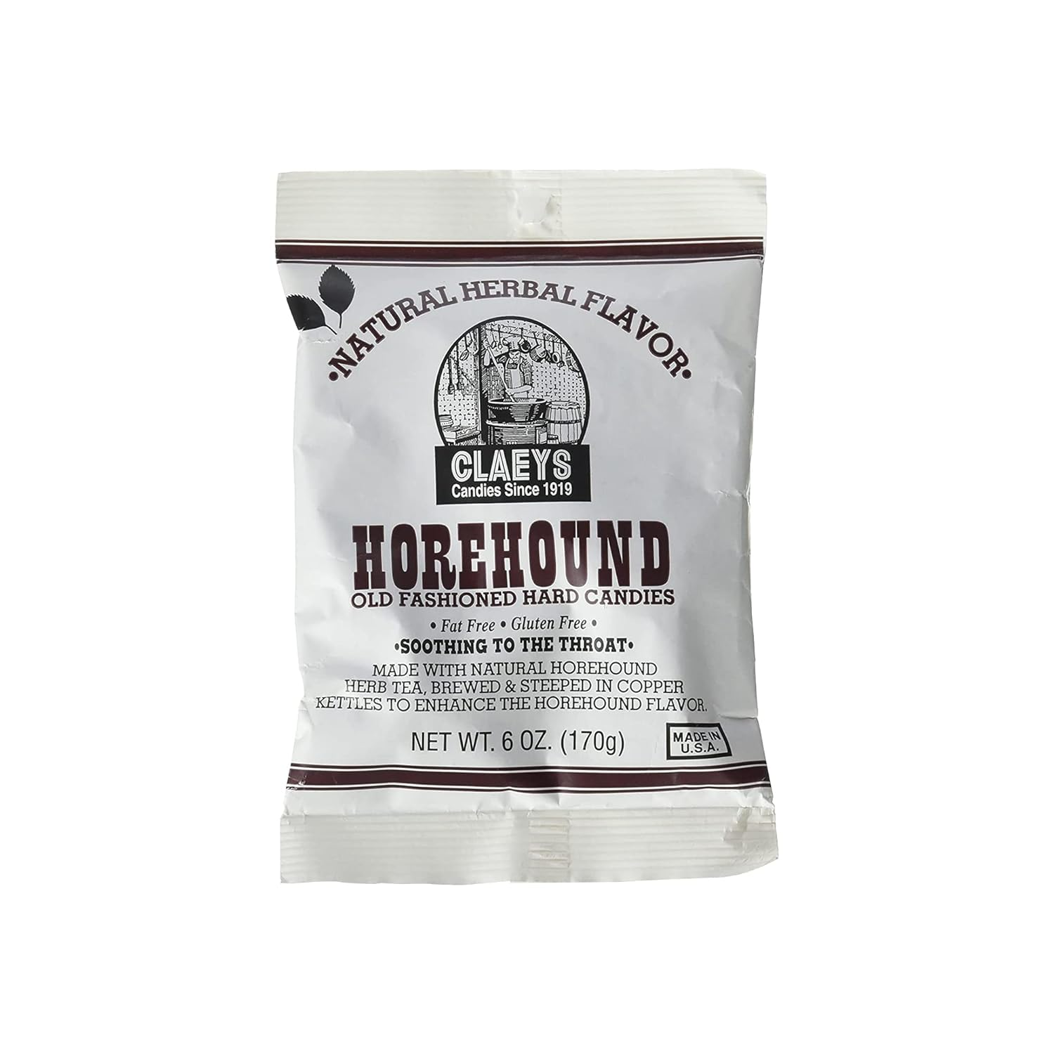 Claeys Horehound Hard Candy, 6 Oz (Pack of 3)