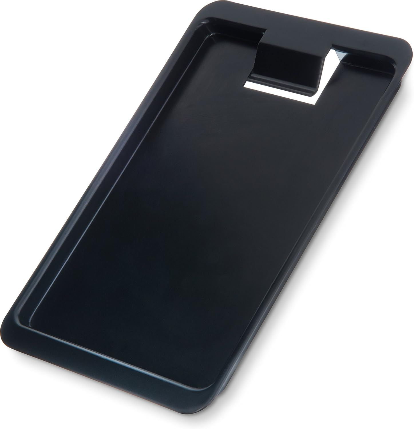 Carlisle Foodservice Products Tip Tray Check Holder, Credit Card Holder for Restaurants, Plastic, 7.75 X 4.37 X 0.5 Inches, Black
