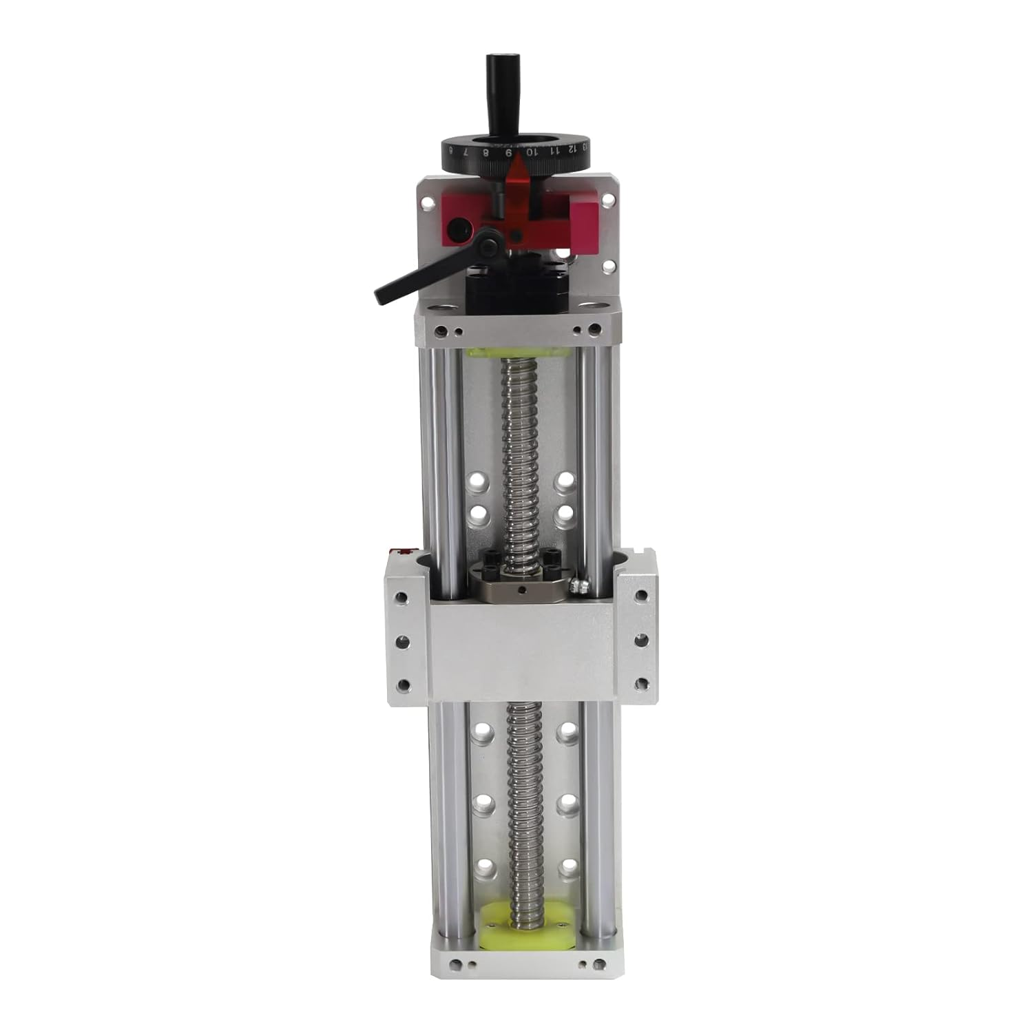 Linear Stage Actuator Travel 200Mm Ballscrew 1605 Double Optical Axis Linear Rail Guide Manual Slide Stage with Ruler for CNC Router Controller