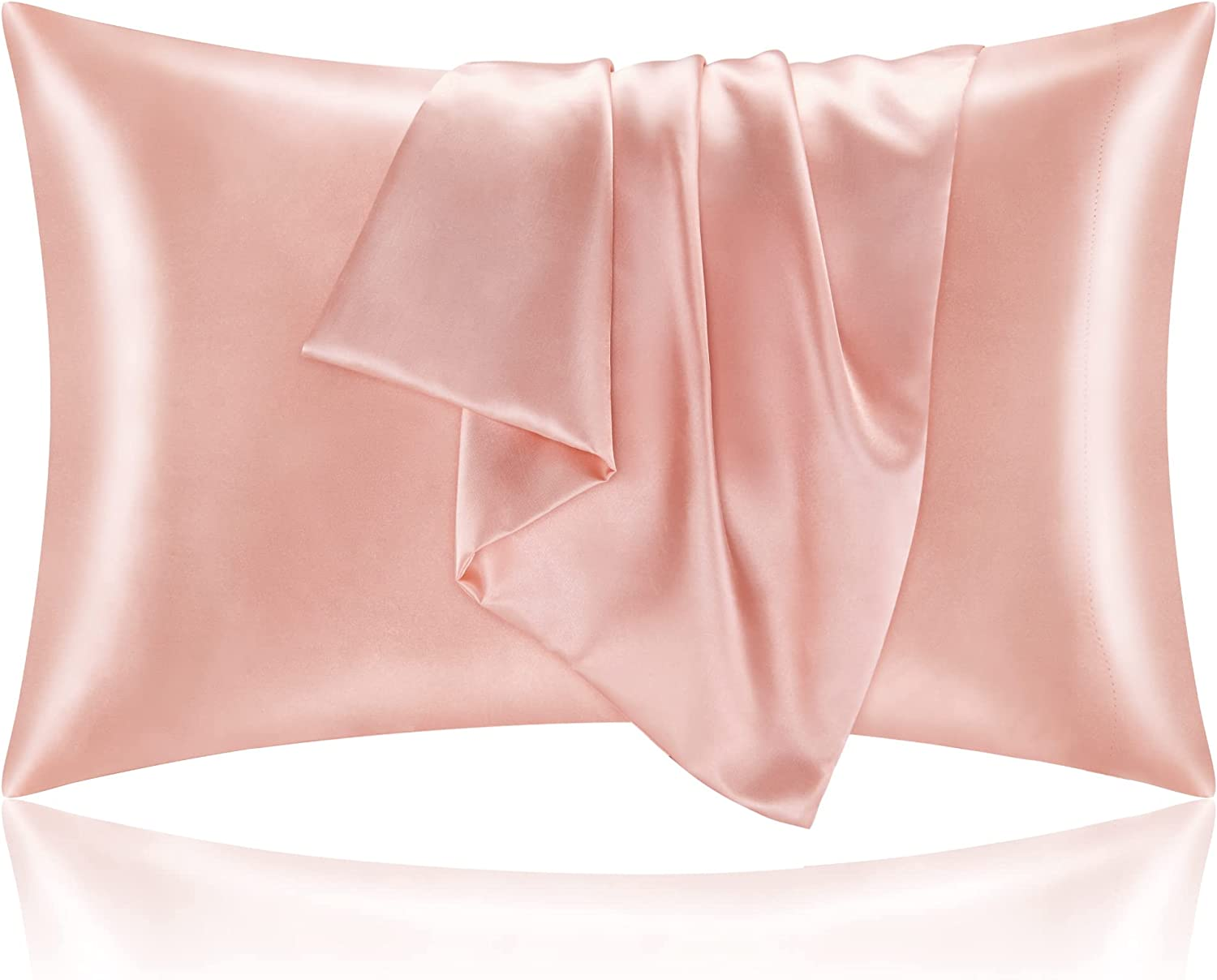 2 Pack Satin Pillowcases Soft Cooling Coral 20