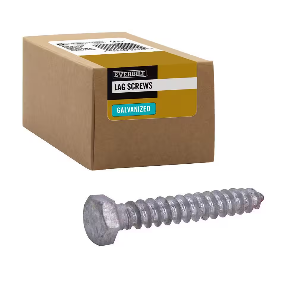 3/8 In. X 2-1/2 In. Hex Galvanized Lag Screw (25-Pack)