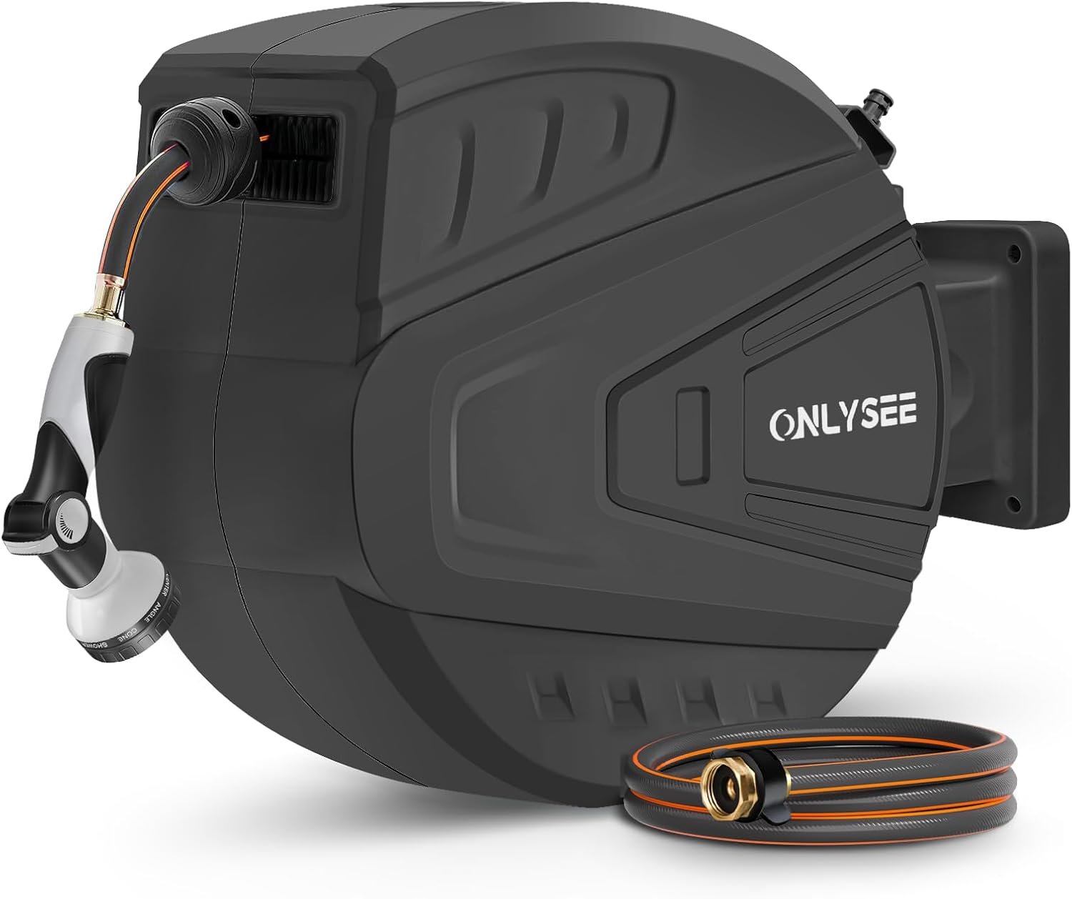 ONLYSEE Retractable Garden Hose Reel,20M Garden Hose Reel Wall Wounted,Self-L... - Picture 3 of 3