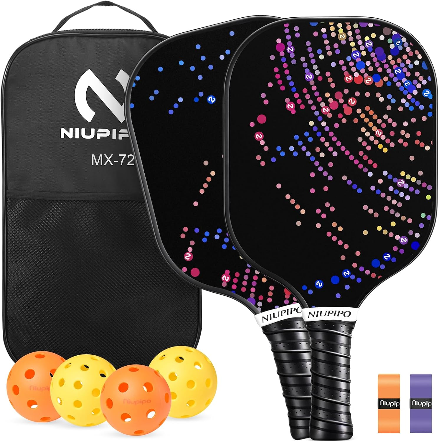Pickleball Paddles Set of 2/4, USAPA Approved Lightweight Pickleball Rackets
