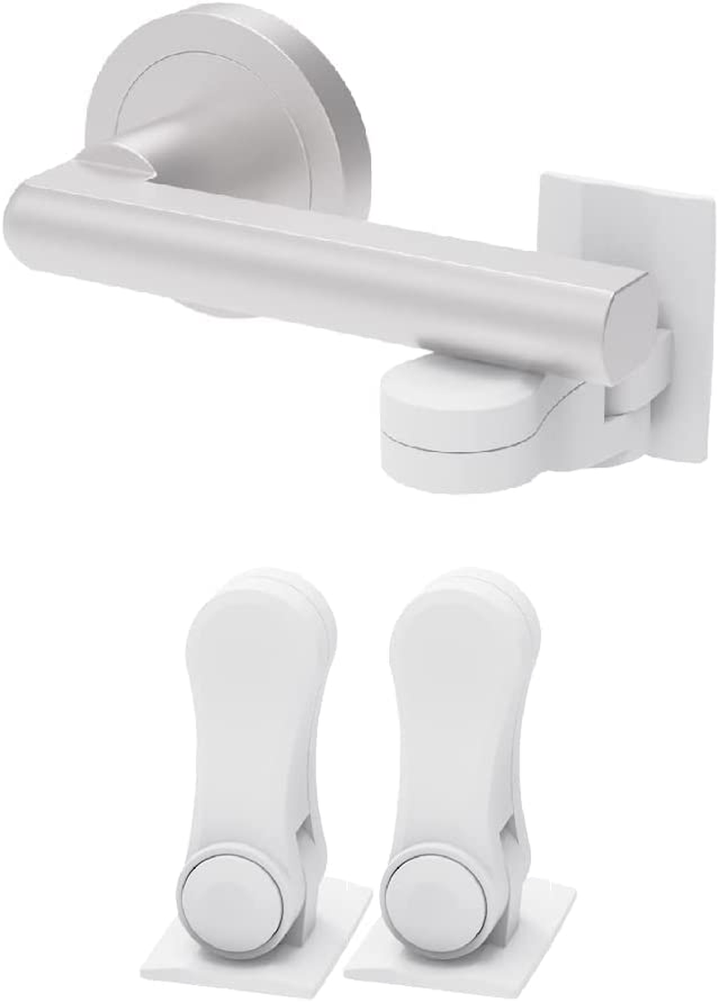 Safety lock Child Proof Door Lever Lock Door Handle Locks with Adhesive