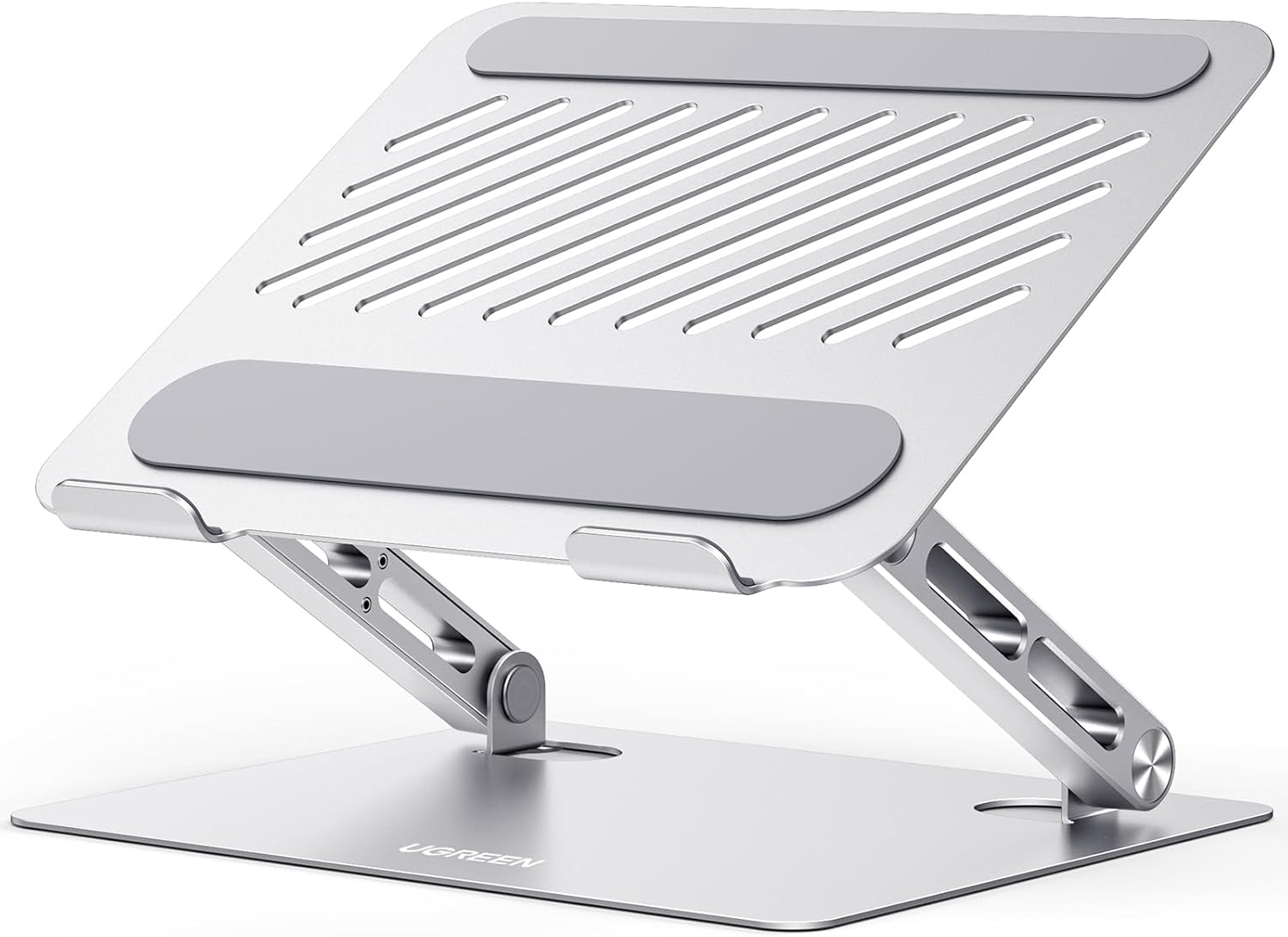 Laptop Stand for Desk, Ergonomic Laptop Riser with Adjustable Height, Foldable and Portable Computer Notebook Stand Holder Compatible with MacBook Air, Pro, Dell XPS, All 10-17