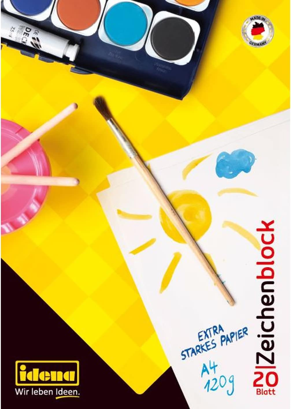 10387 - Cartoncino Da Disegno Formato A4, 20 Fogli, 120 G/M², 1 Pezzo