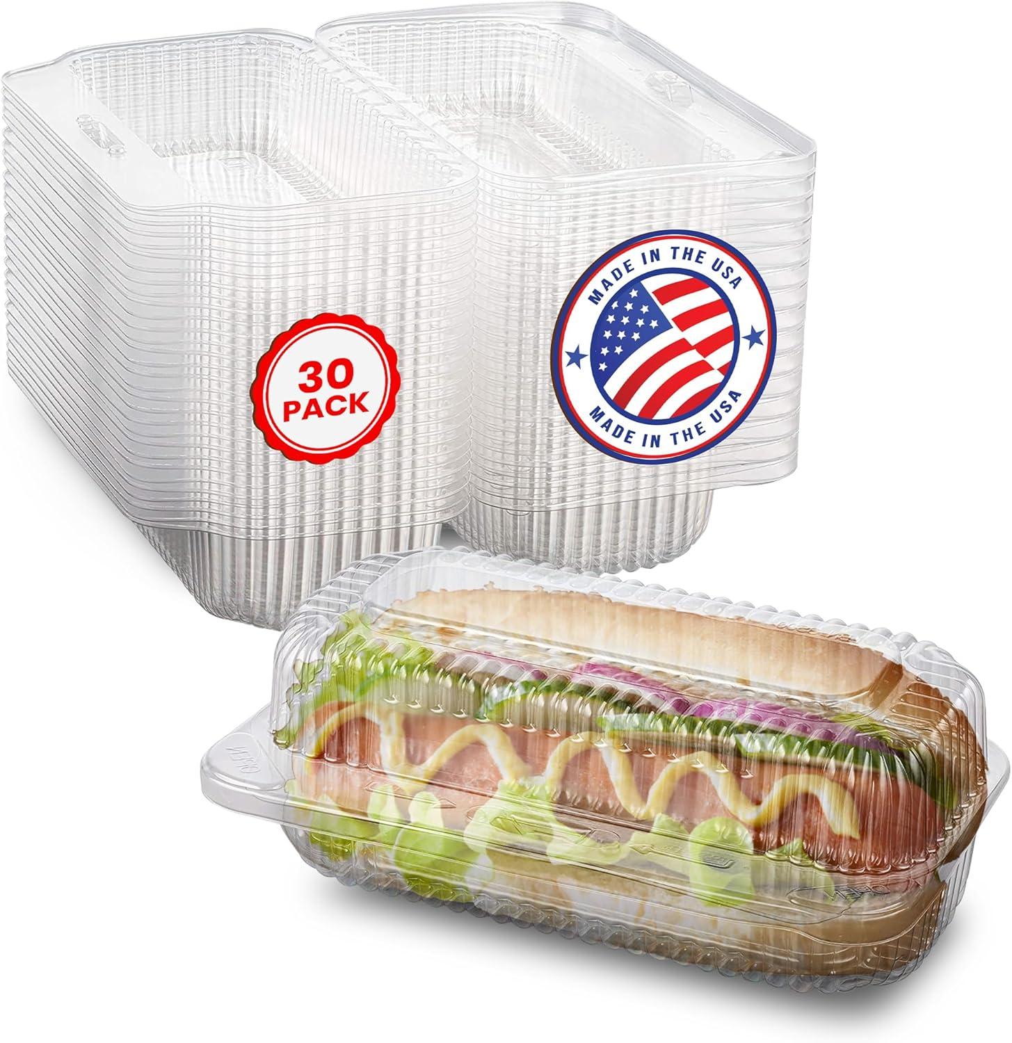 Plastic Hot Dog Container - 6.5