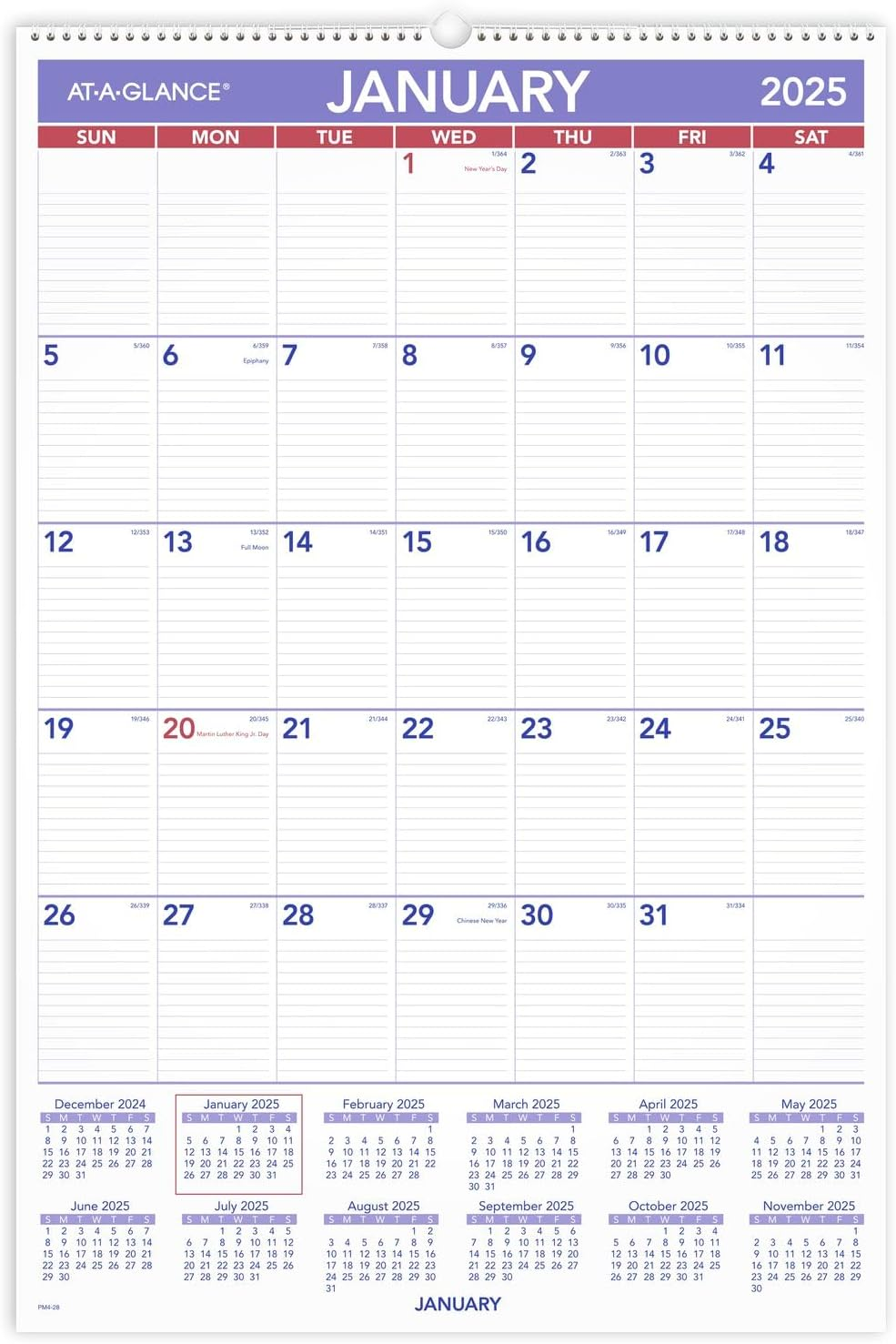 2025 Wall Calendar, 20