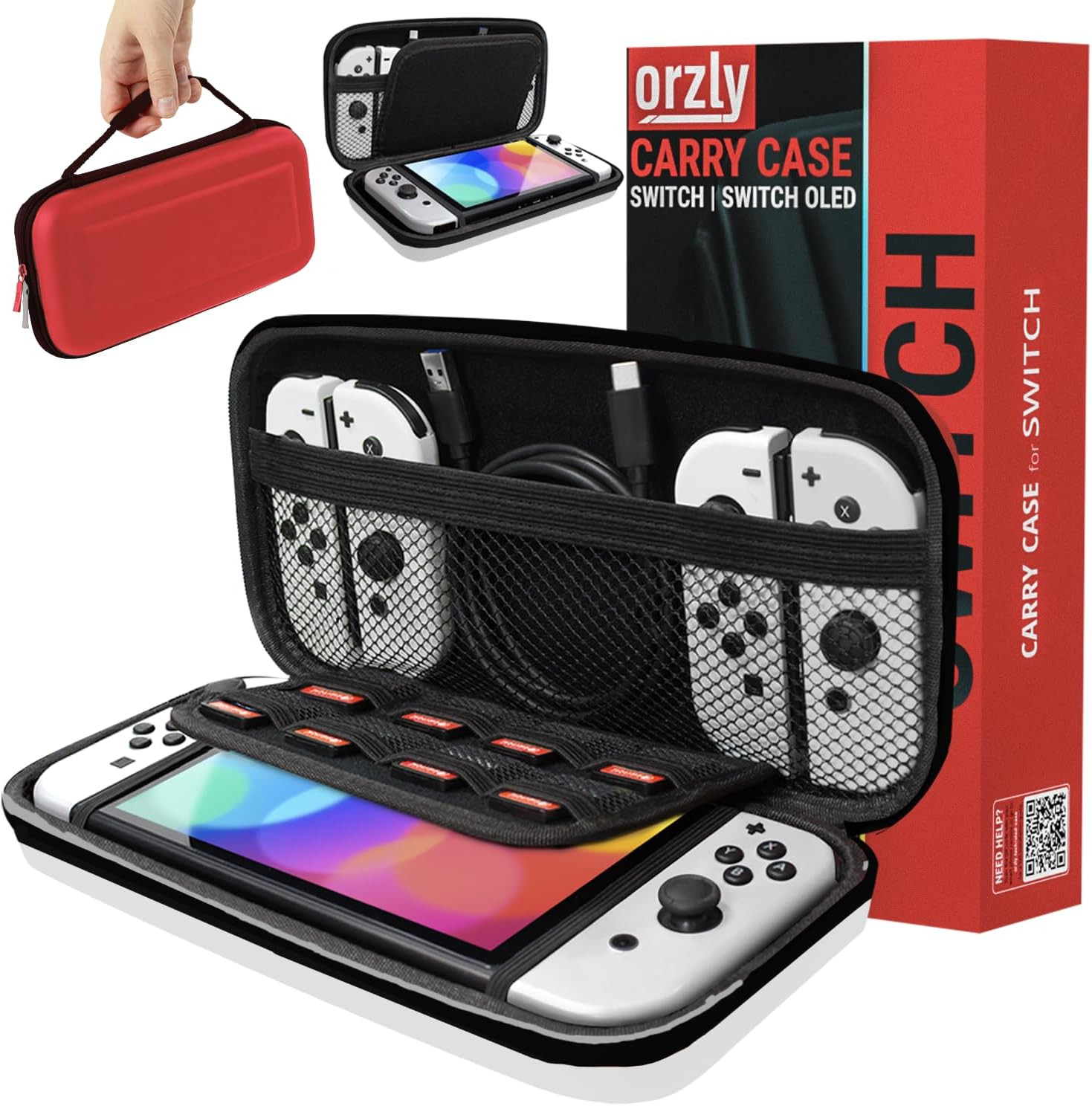 Orzly Carry Case Compatible with Nintendo Switch and New Switch OLED Console ... - Picture 12 of 20