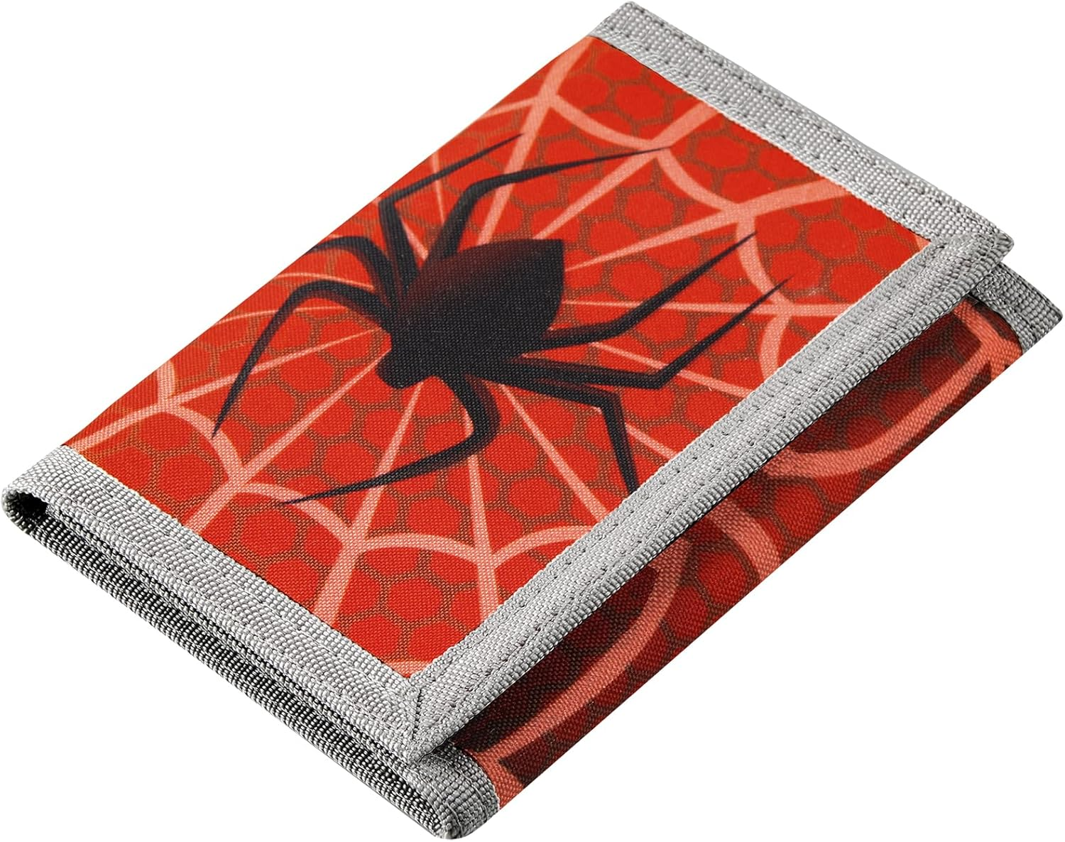 Kids RFID Wallet for Boys & Girls - Magic Sticker, Toddler Wallet with Coin Pocket - Spider Design for Christmas/Birthday Gift