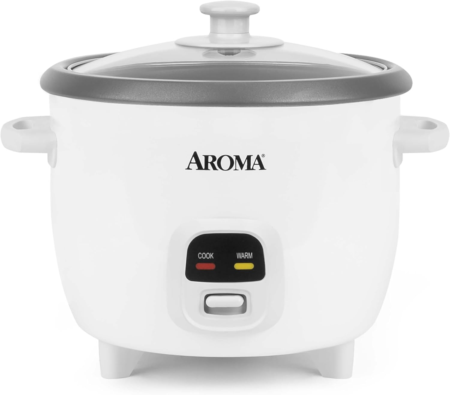 Rice Cooker, 3-Cup (Uncooked) / 6-Cup (Cooked), Small Rice Cooker, Oatmeal Cooker, Soup Maker, Auto Keep Warm, 1.5 Qt, White, ARC-393NG