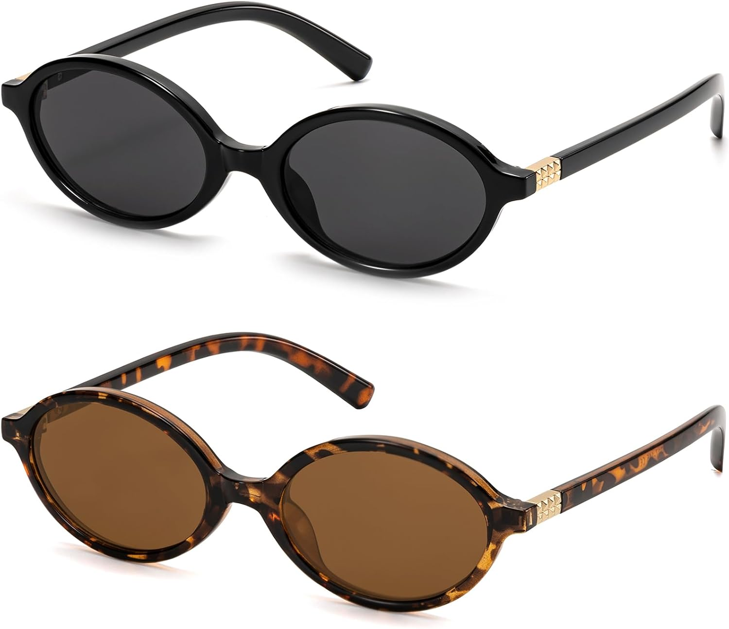 Retro Oval Sunglasses for Women Vintage 90S Y2K Trendy 