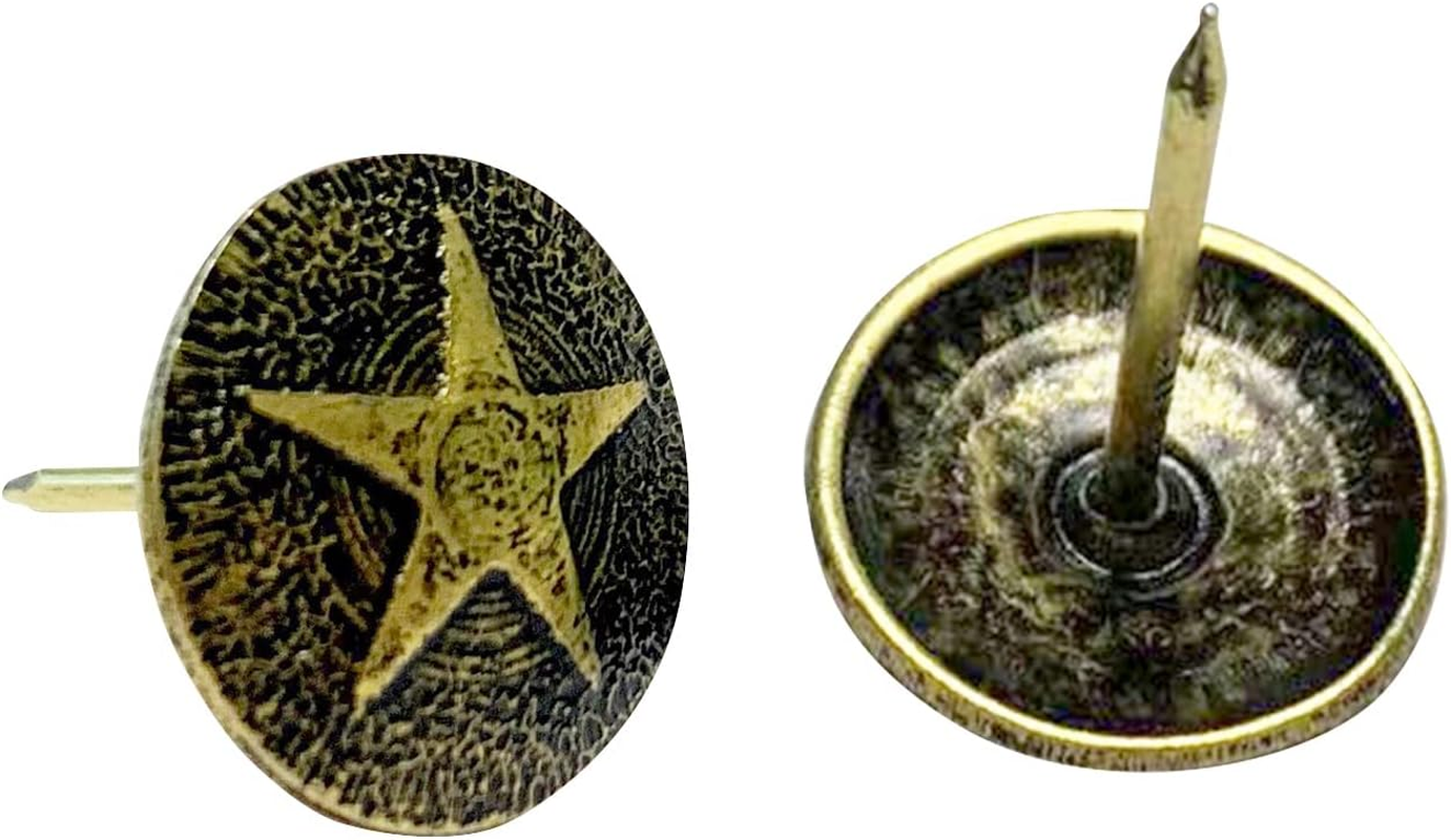 Upholstery Tacks, Furniture Upholstery Nails for Decorative, 150 PCS 5/8 Inch Upholstery Decorative Tack for Furniture DIY Decorative, Home Decor, Dark Antique Brass