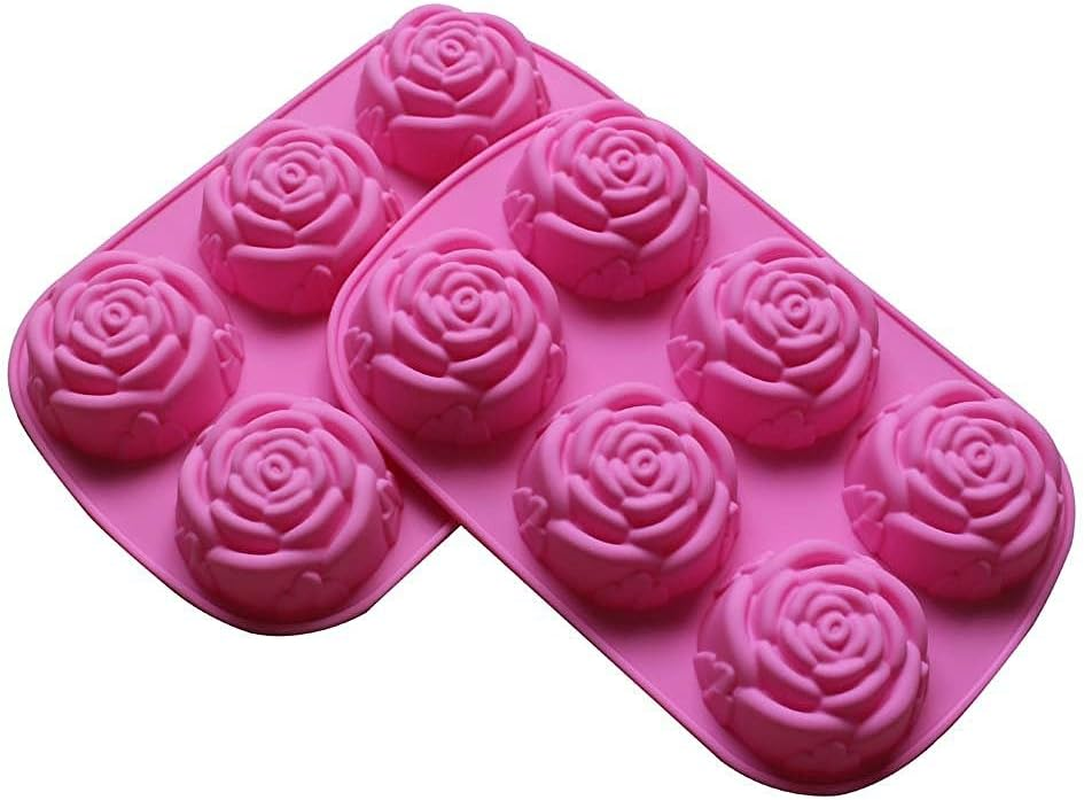Bargainrollback OTHER MODL 2 Pack of X Large Rose Flower Ice Cube Chocolate Soap