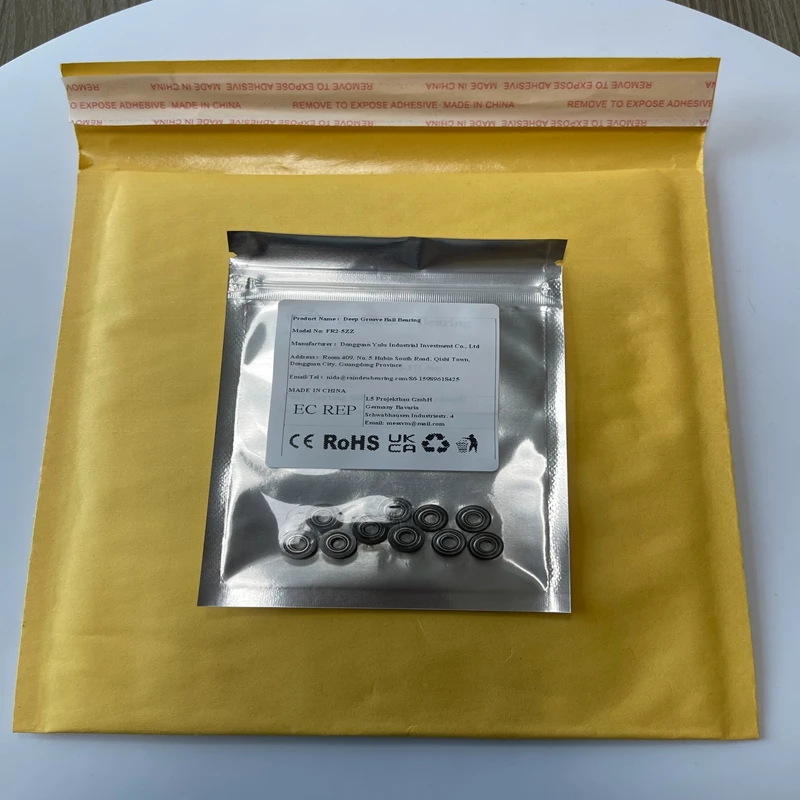 10PCS FR2-5ZZ Flange Bearing 3.175X7.938X3.571 Mm ABEC-7 Inch Flanged FR2-5 Z ZZ Ball Bearings