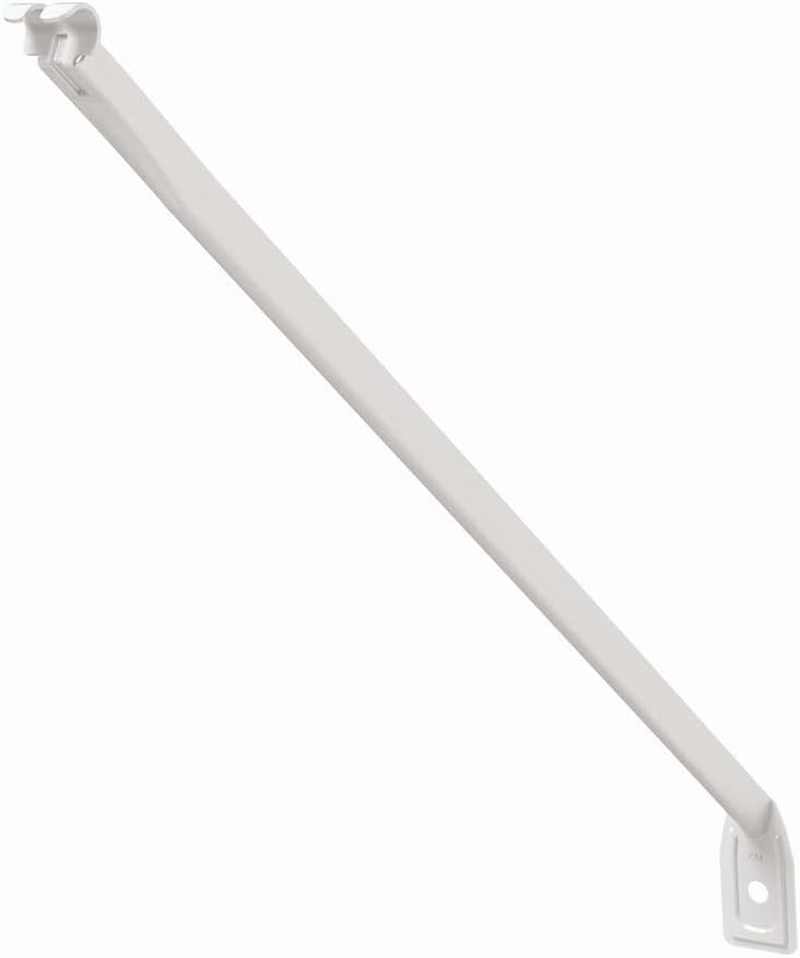 21775 12-Inch Support Brackets for Wire Shelving, White,12-Pack