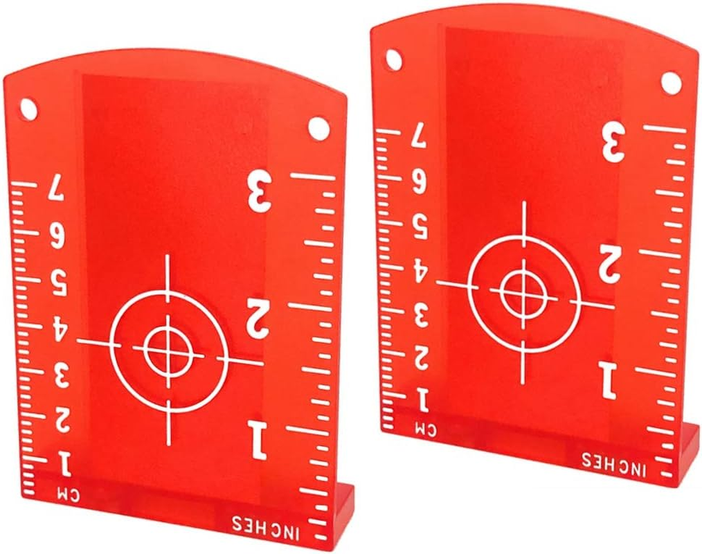 TARGET レベル Laser Targets, 2 Pcs Magnetic Floor Laser Target Card Plate for