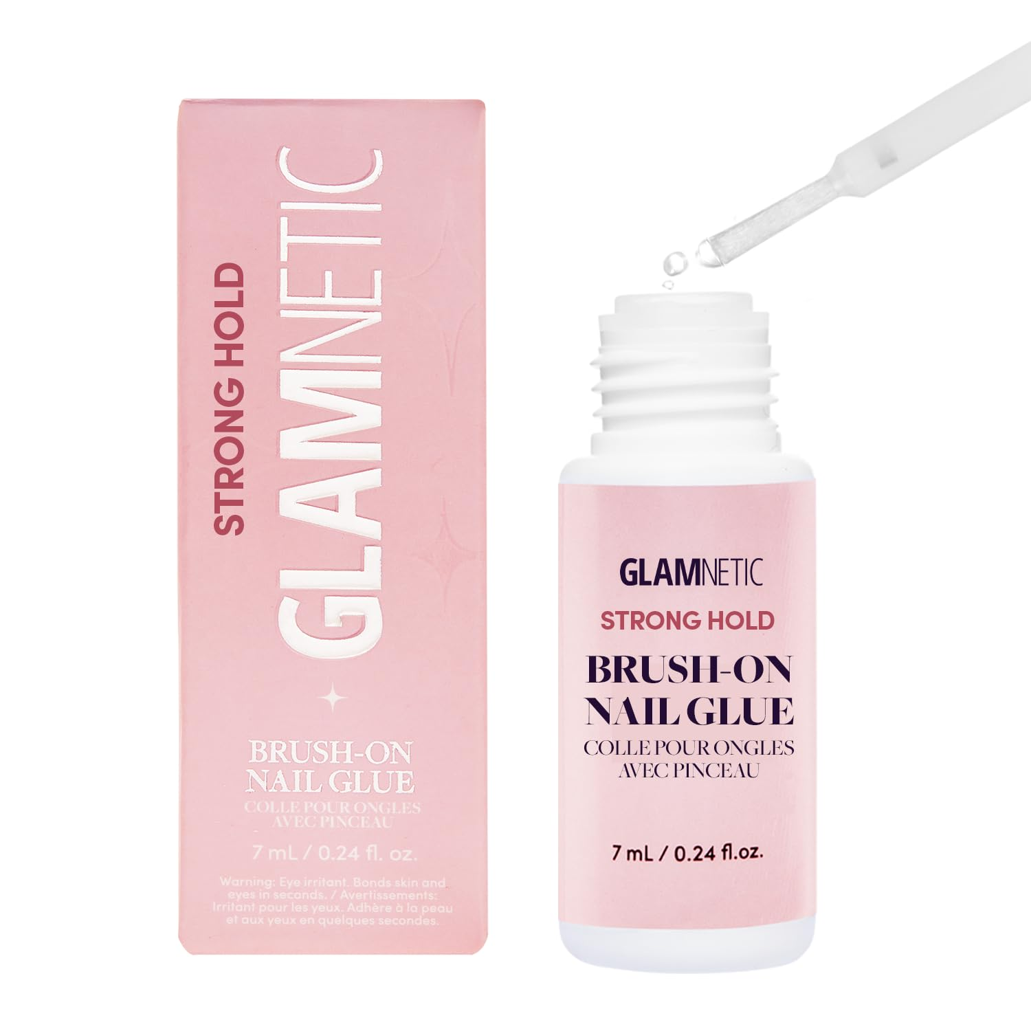 Glamnetic Strong Hold Brush on Nail Glue - Vegan | .24Oz