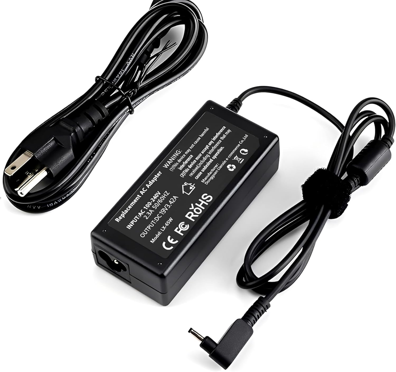 65W 19V 3.42A Laptop Charger Compatible with Acer Chromebook 11 R11 13 14 15 CB3-532 CB3-111 CB3-131 CB3-431 CB5-571 CB5-132T C738T C740 N15Q8 N16P1 N20C5 A11-065N1A Computer Power Cord