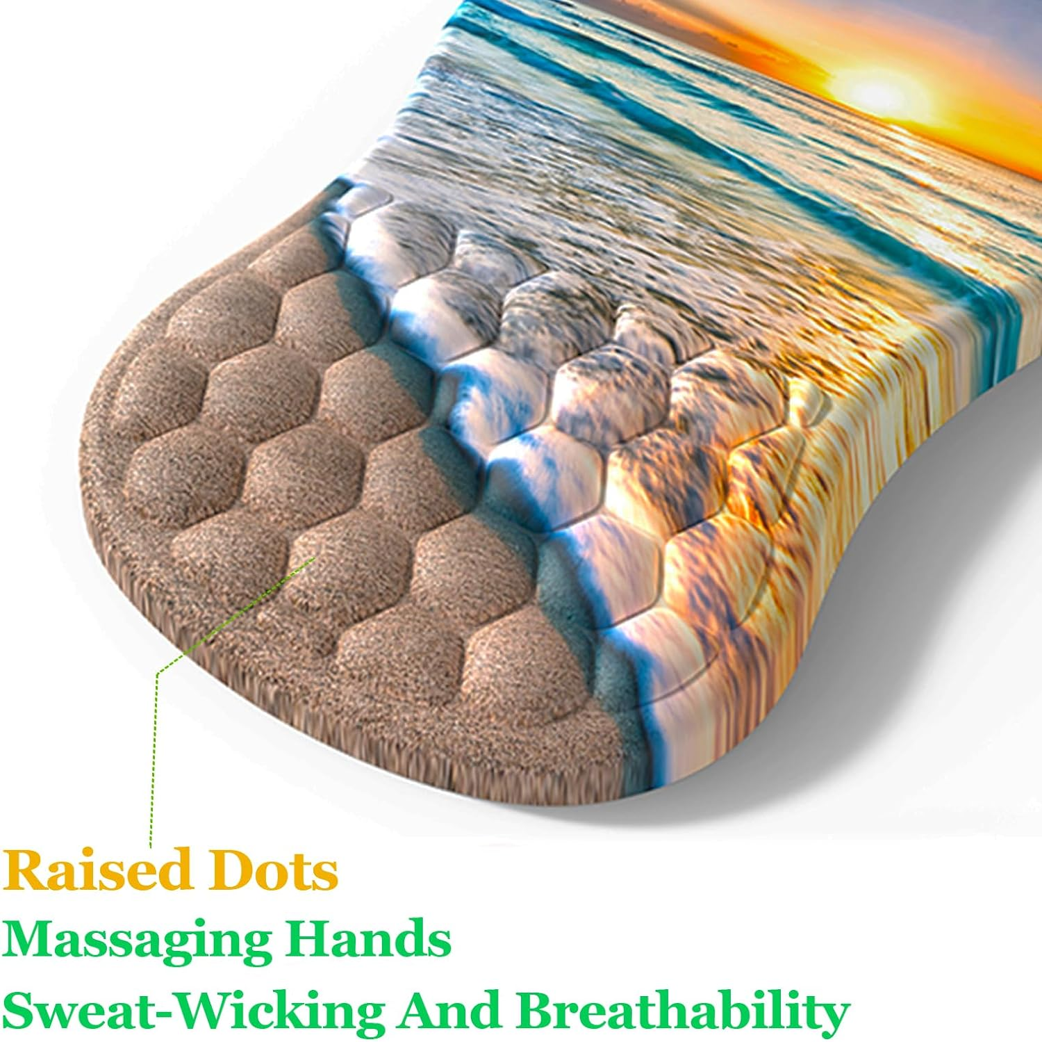 Emanya Ergonomic Large Mouse Pad Wrist Support with Massage Bump Dot Design f... - Picture 3 of 9