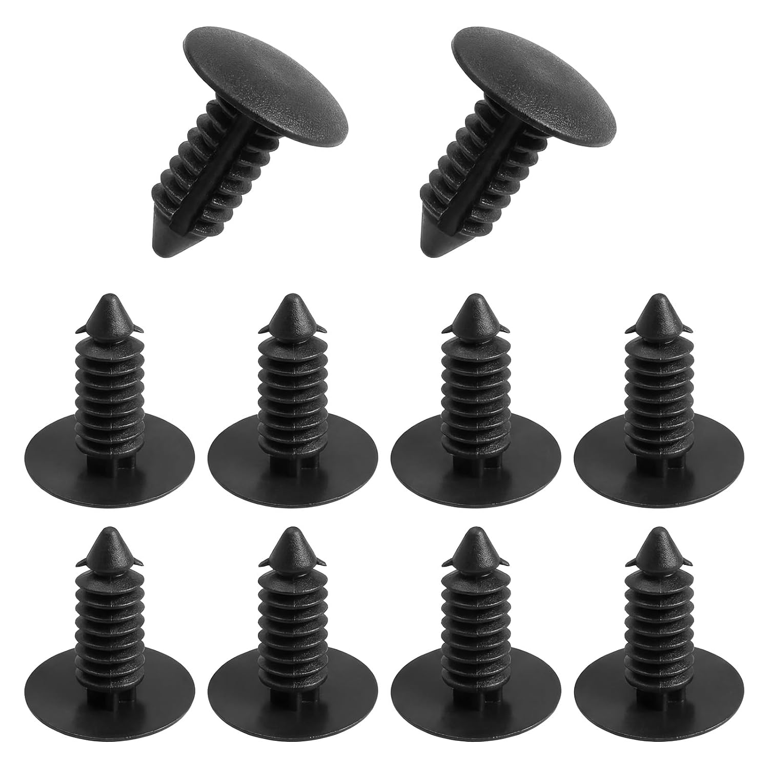 10PCS License Plate Hole Plugs, Black Bumper Plugs Car Bumper Plug