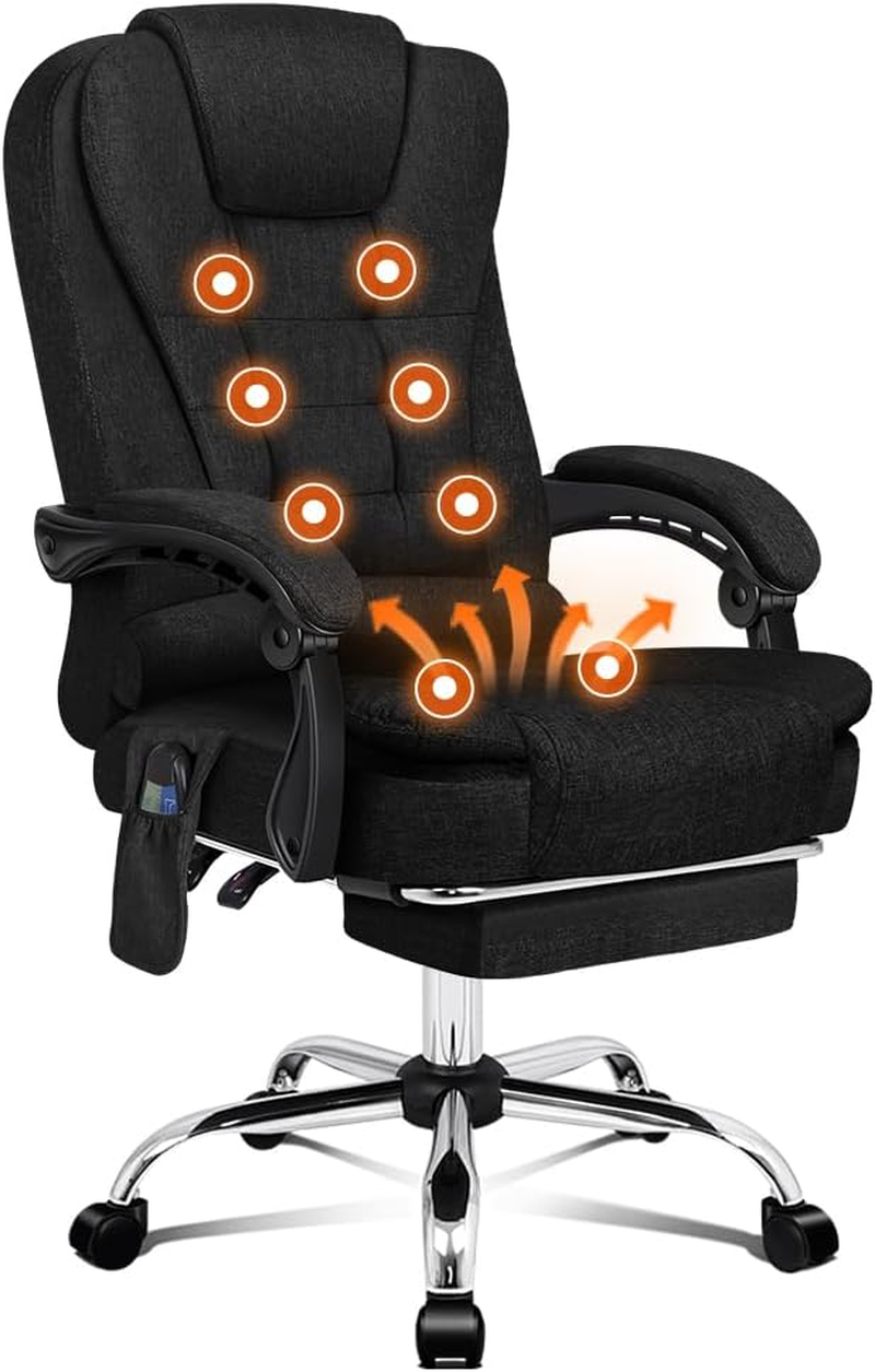 ALFORDSON Office Chair with Massage, Heated Seat and Footrest, Ergonomic Comp... - Picture 25 of 25