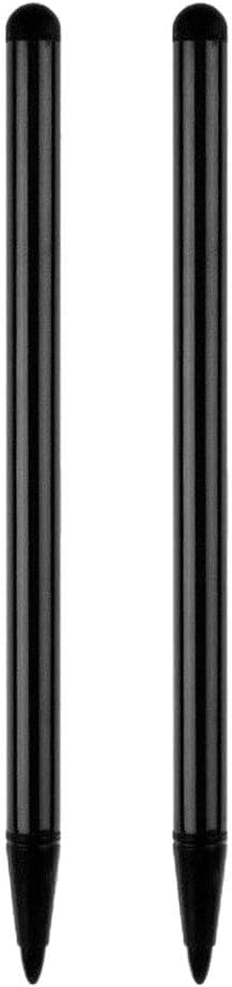 2pcs Black Stylus Pens for Universal Touch Screen Devices - Compatible with iPad, Samsung Galaxy, Smartphones