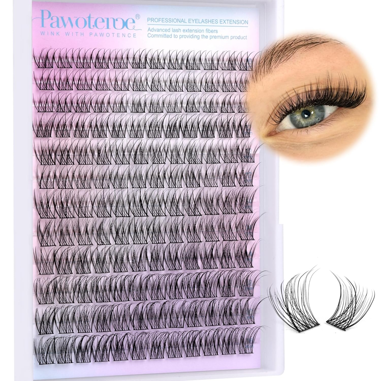 Wispy Lash Clusters Natural Cluster Lashes Extension DIY Natural Eyelash Clusters Extension 10-16Mm Individual Lashes False Eyelashes Wispy Soft Cluster Eyelash Extensions