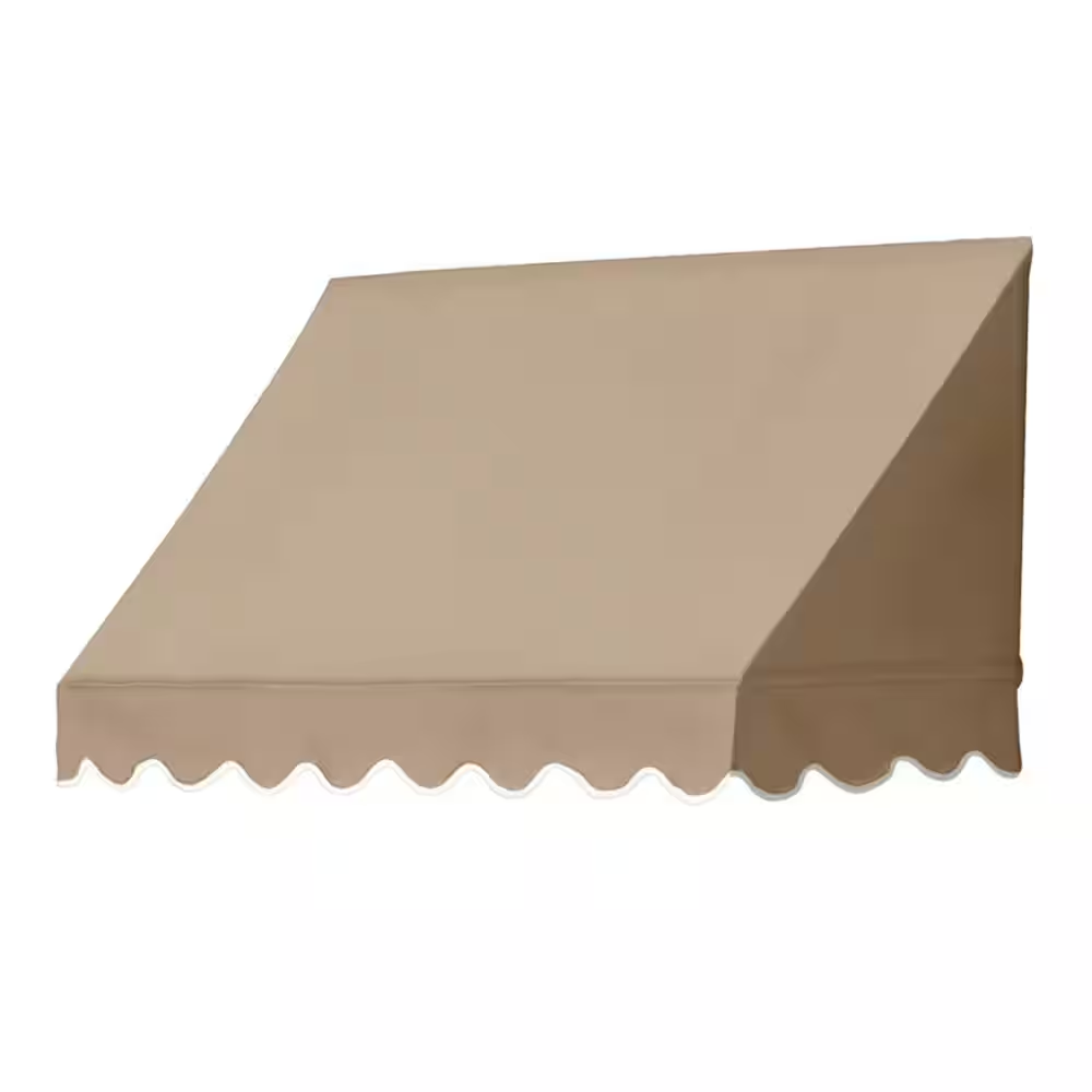 4 Ft. Traditional Manually Retractable Awning (26.5 In. Projection) in Sand